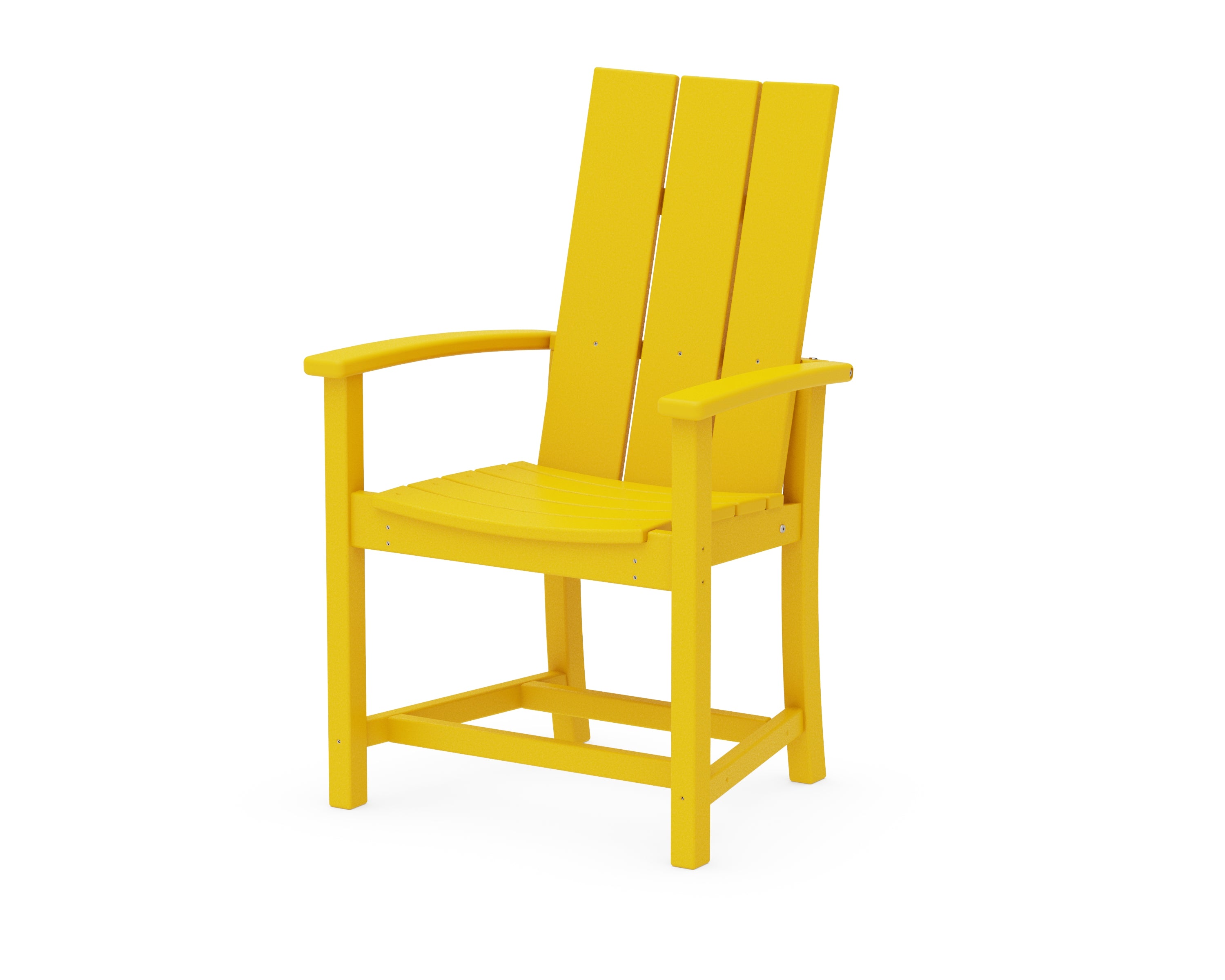 POLYWOOD® Modern Adirondack Dining Chair in Lemon