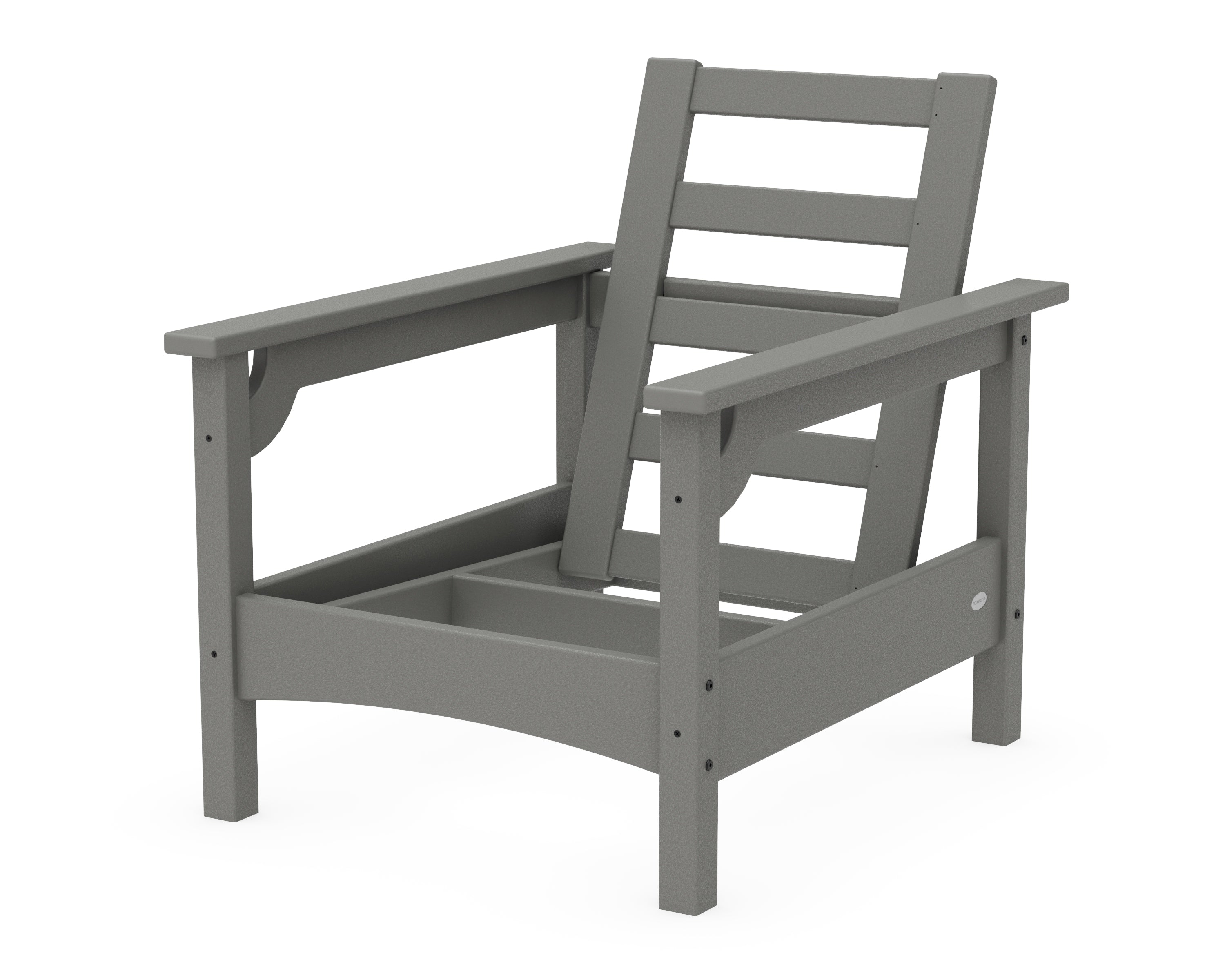 POLYWOOD® Club Chair Frame in Slate Grey