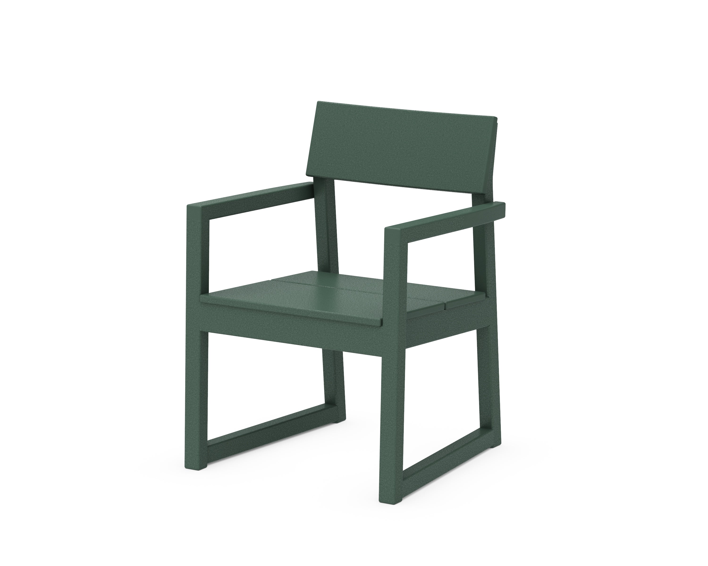 POLYWOOD® EDGE Dining Arm Chair in Green