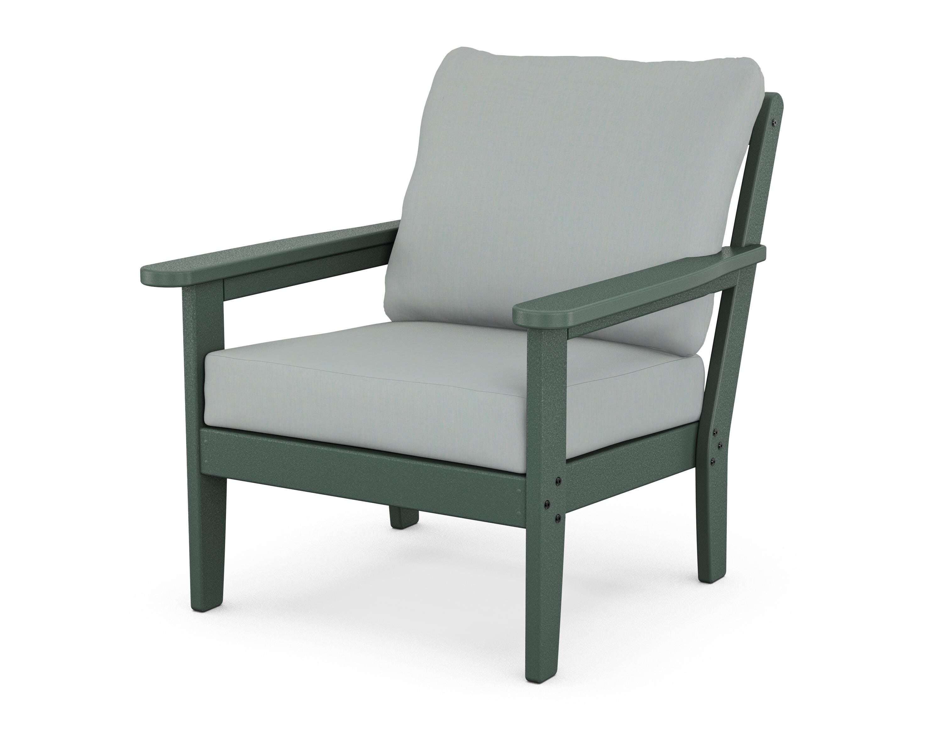 Country Living Cottage Deep Seating Chair in Green / Spa