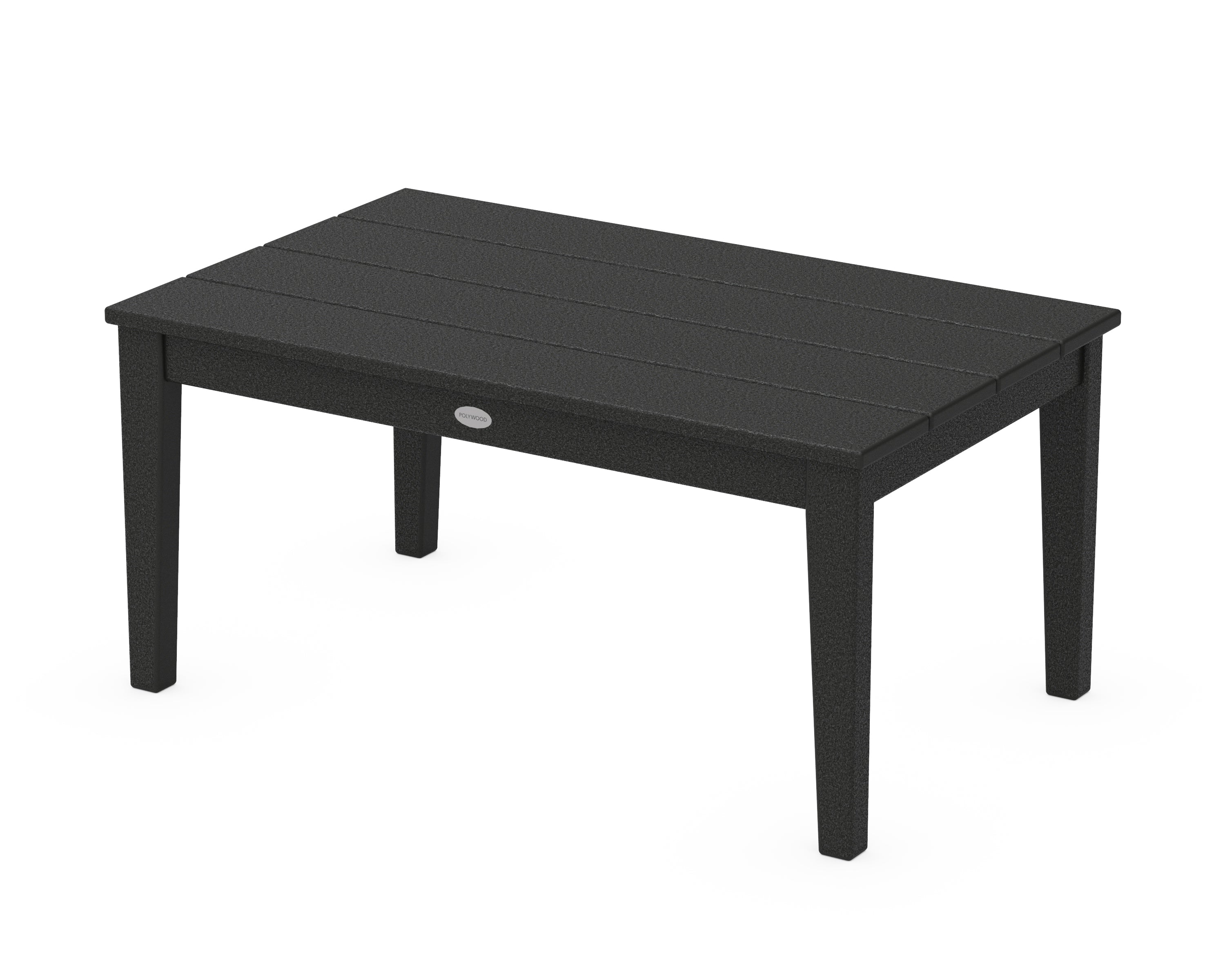 POLYWOOD® Newport 22" x 36" Coffee Table in Black