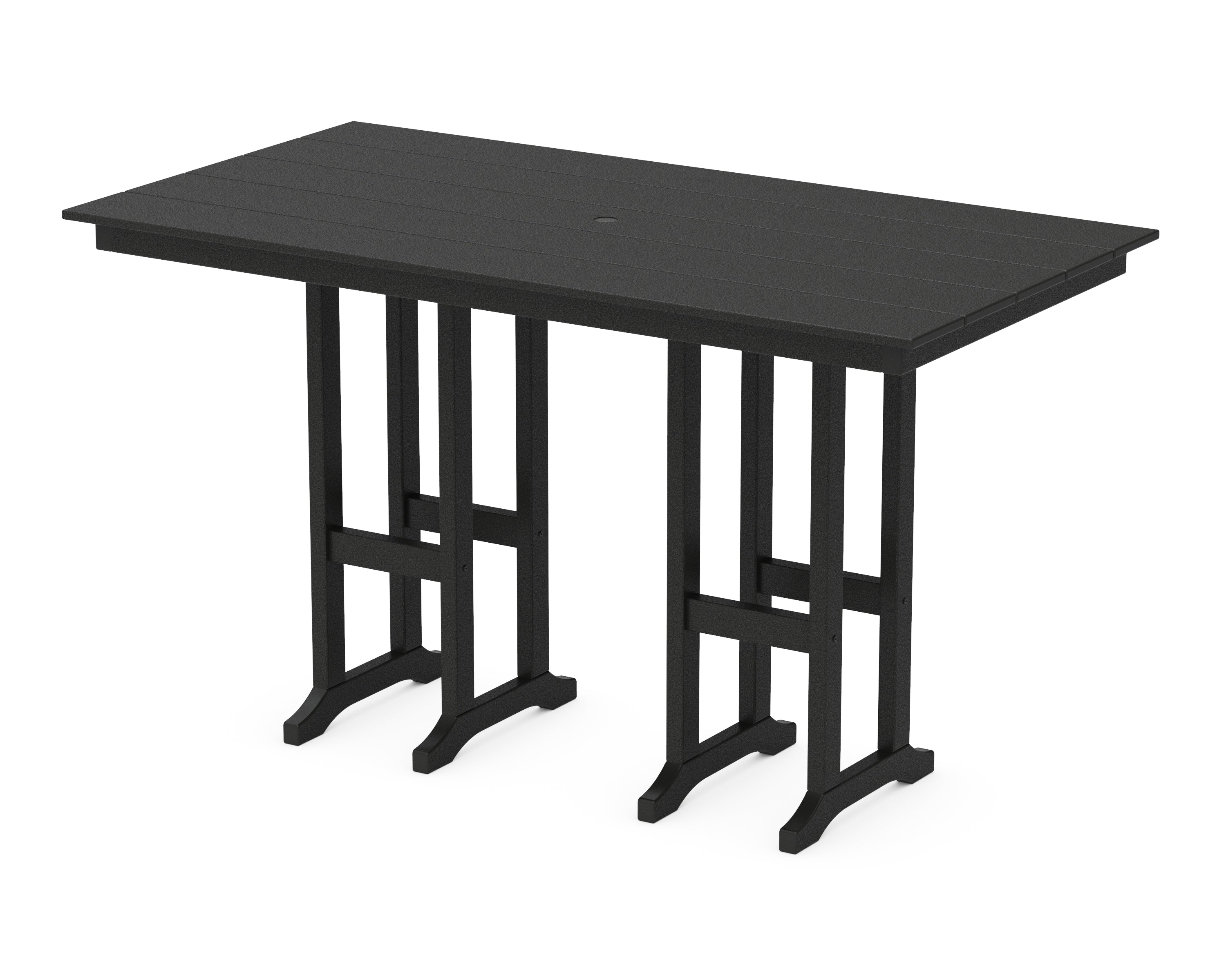 POLYWOOD® Farmhouse 37" x 72" Bar Table in Black
