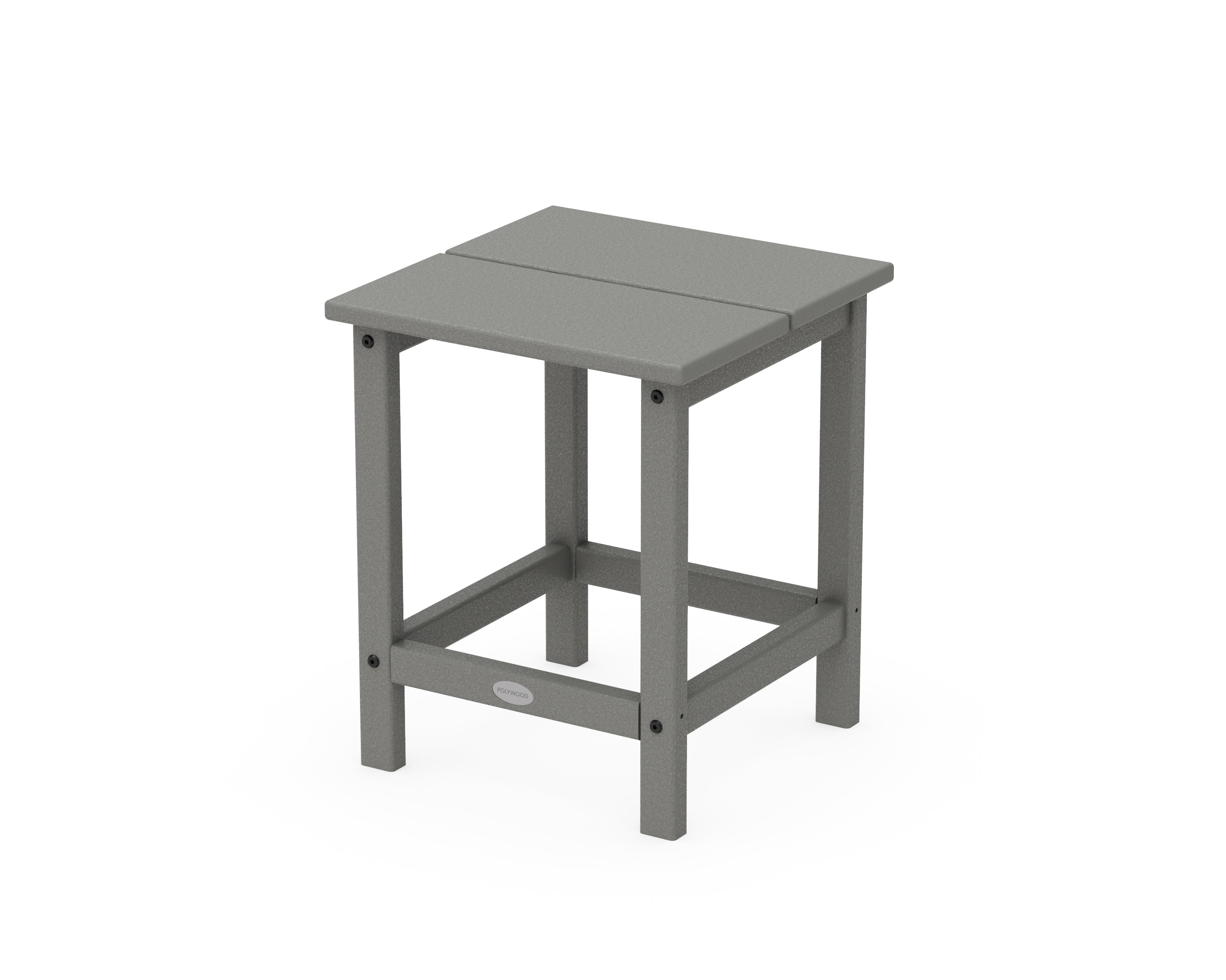 POLYWOOD® Studio Square Side Table in Slate Grey