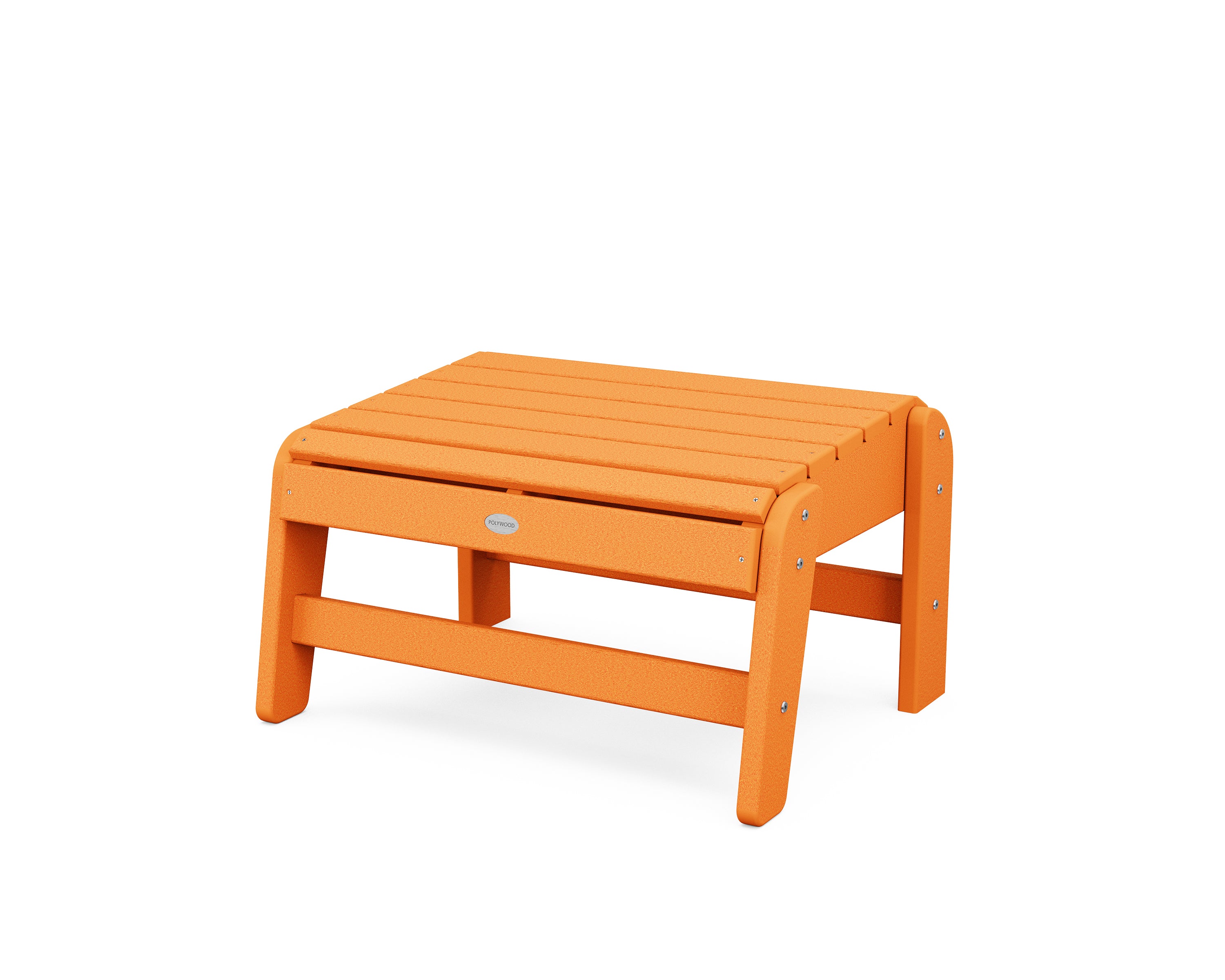 POLYWOOD® Grand Adirondack Ottoman in Tangerine