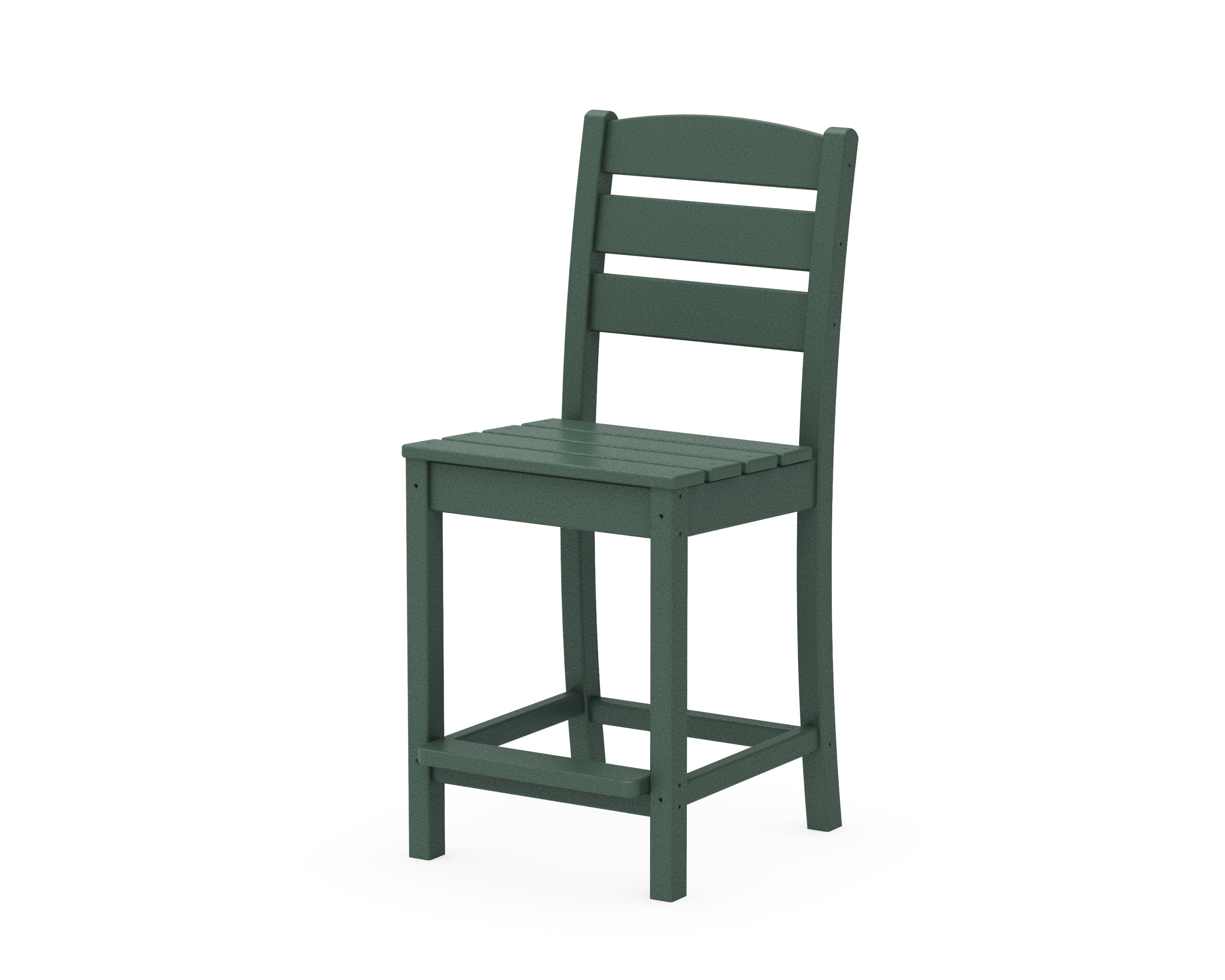 POLYWOOD® Lakeside Counter Side Chair in Green