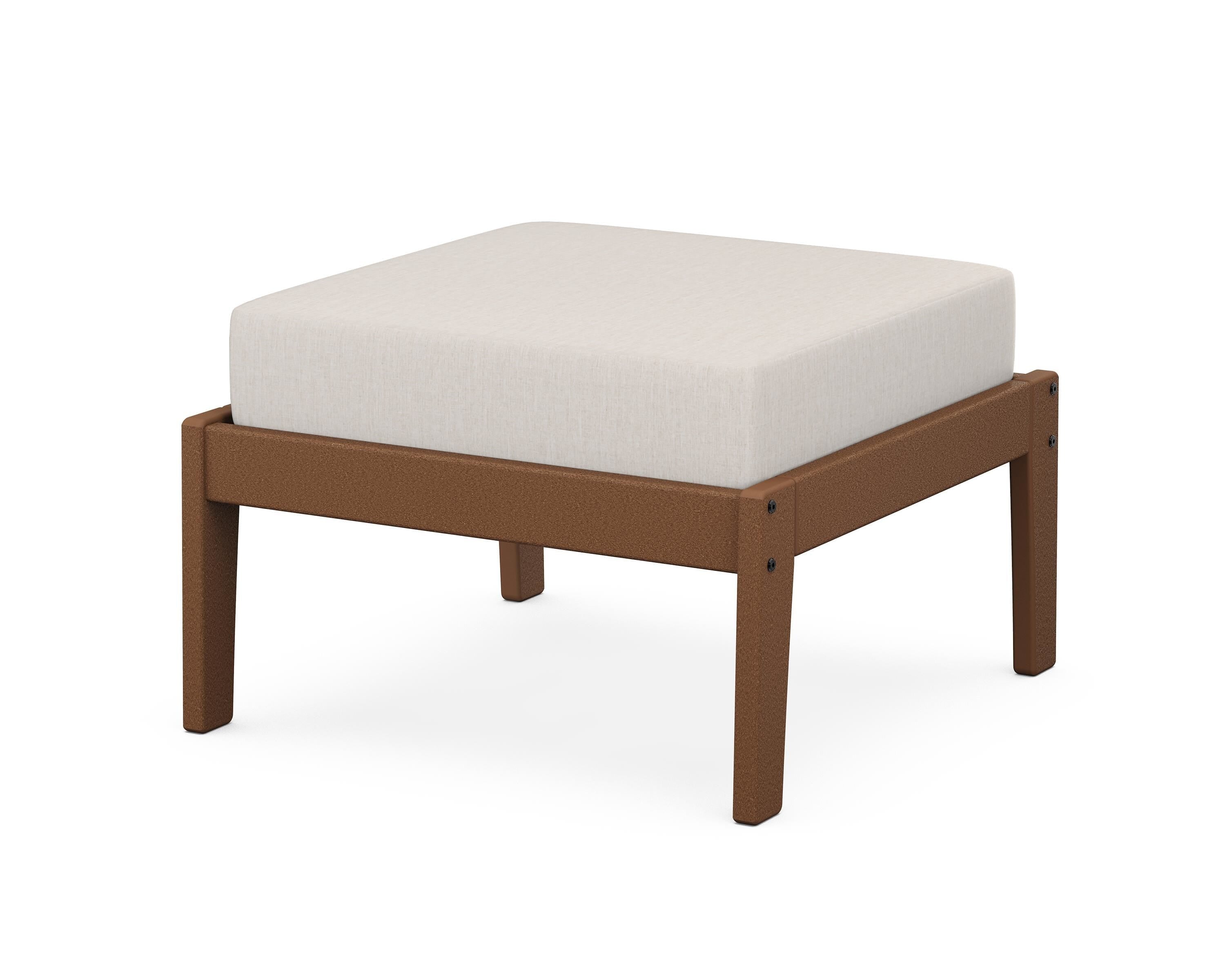 Unbranded Deep Seating Ottoman in Teak / Cast Ash