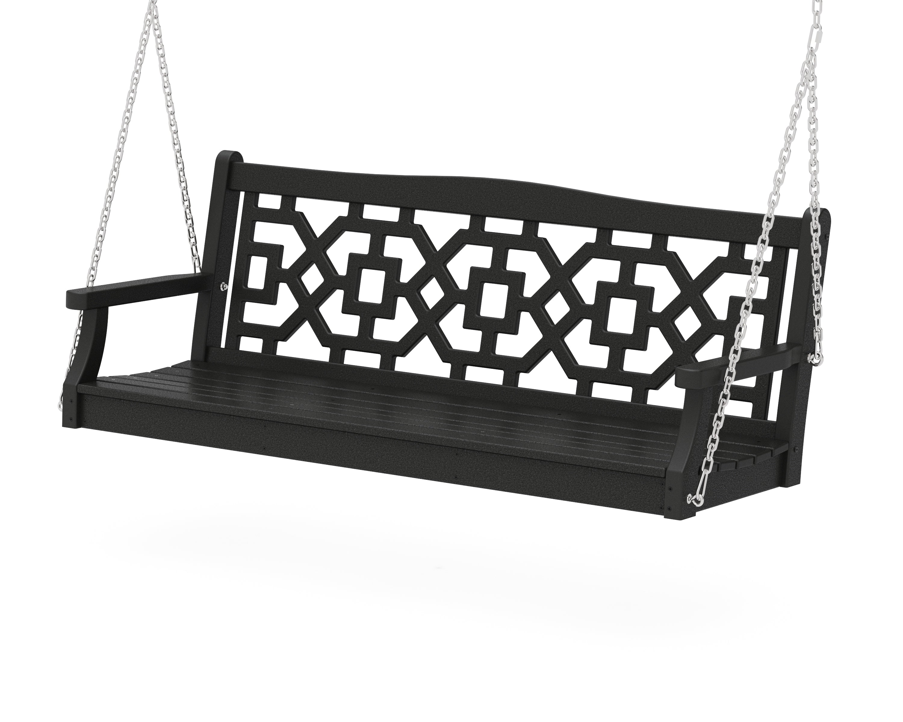 Martha Stewart by POLYWOOD® Chinoiserie 60" Swing in Black