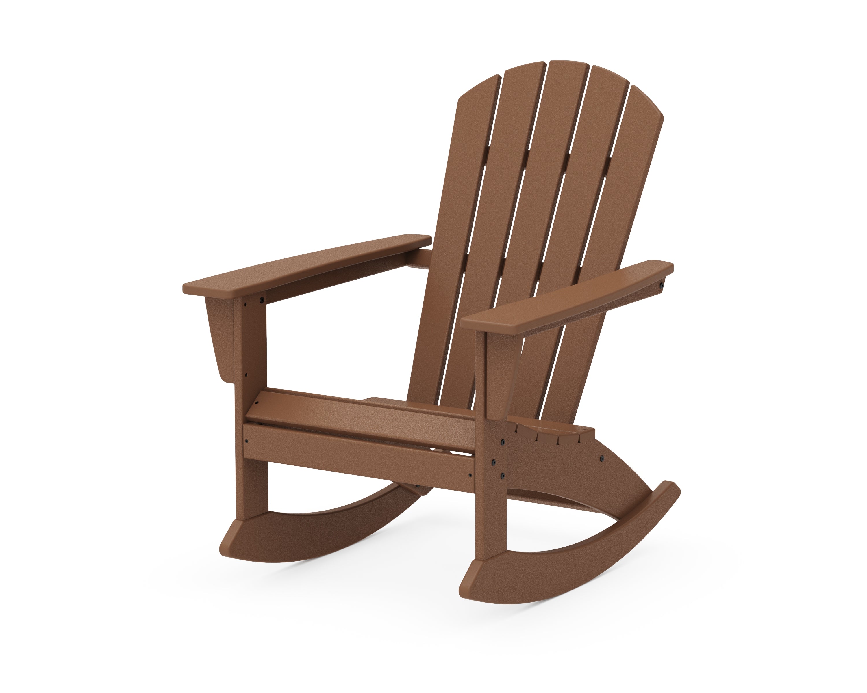 POLYWOOD® Nautical Adirondack Rocking Chair in Teak
