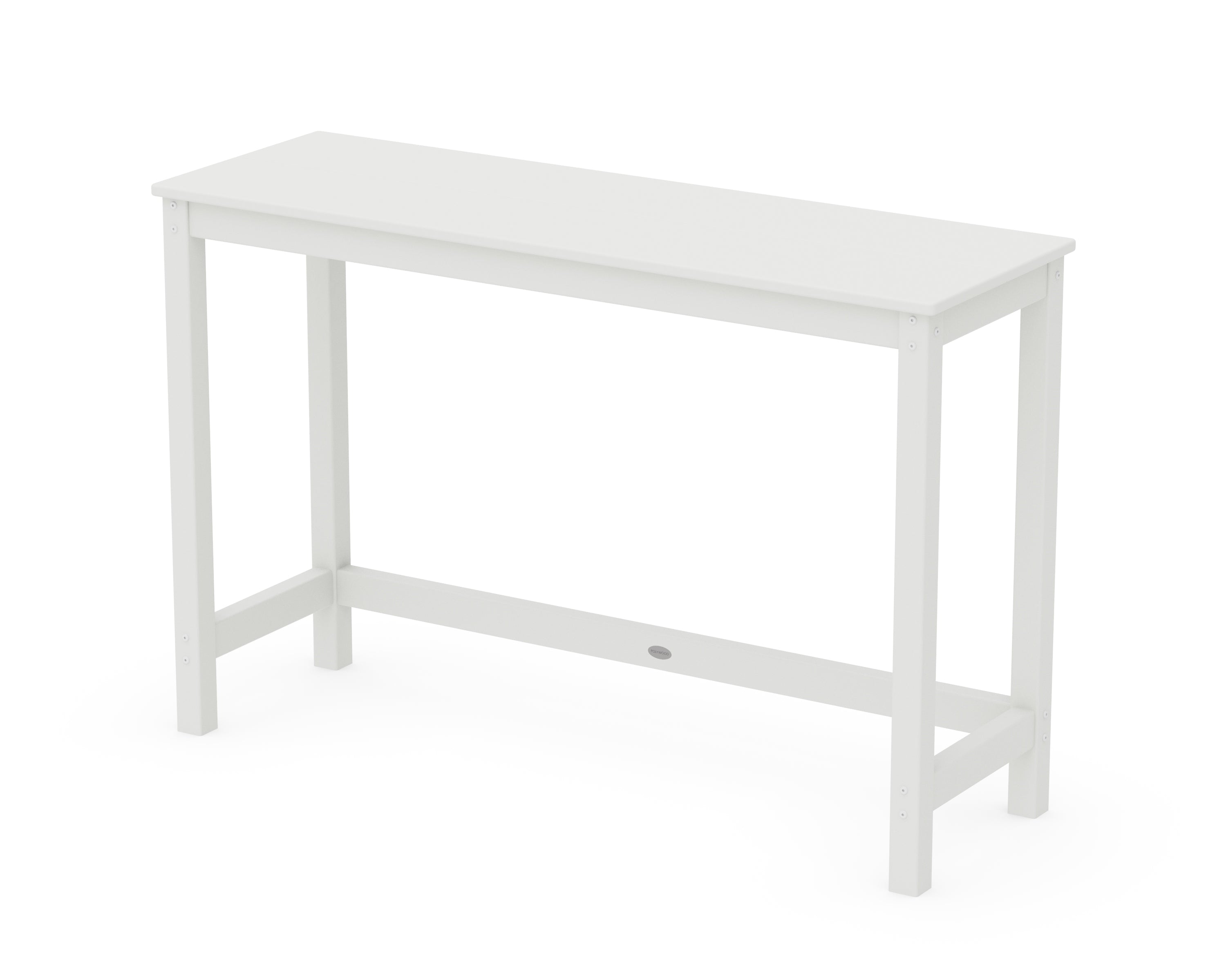 POLYWOOD® Studio Balcony Counter Table in White