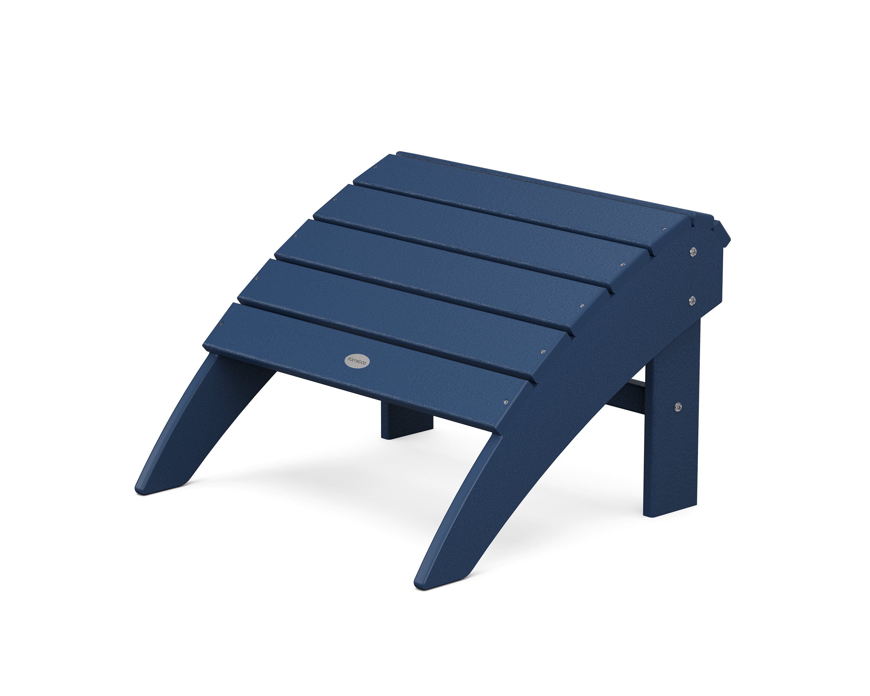 POLYWOOD® Vineyard Curveback Adirondack Ottoman in Navy