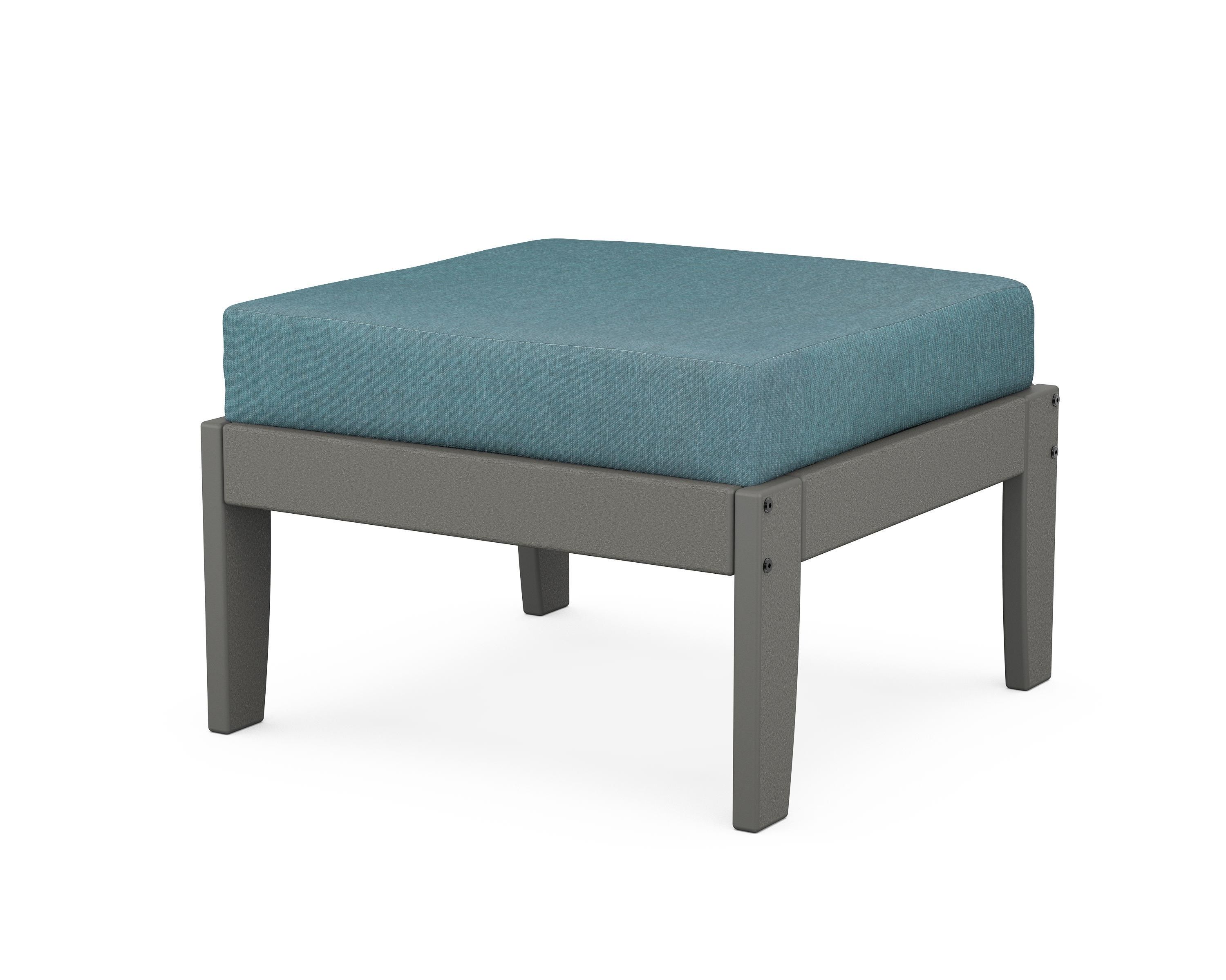 Unbranded Modular Ottoman - Classic in Slate Grey / Ocean Teal