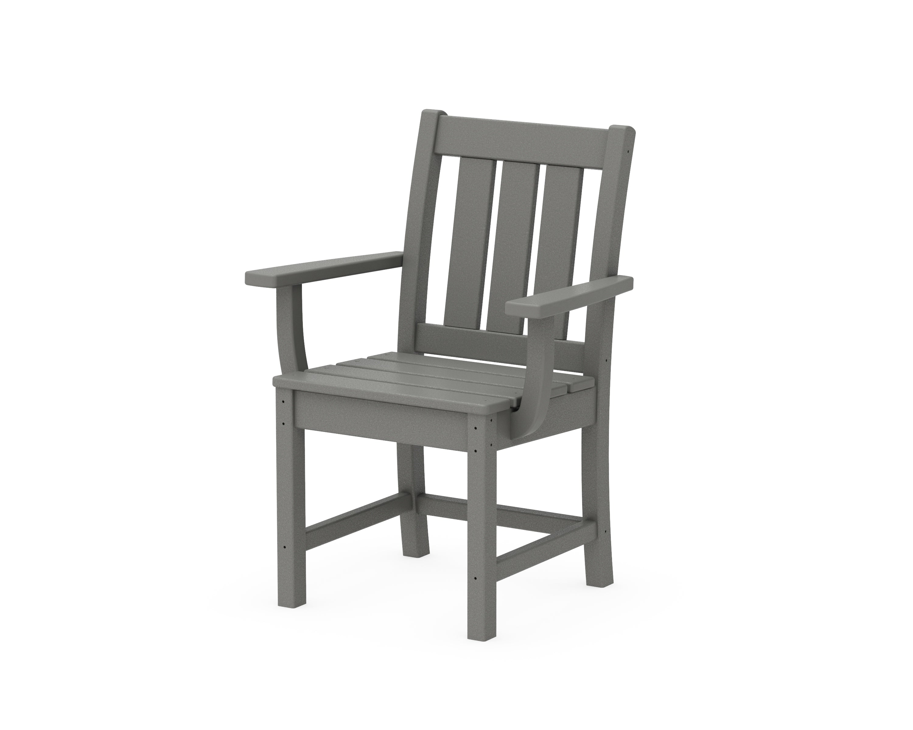POLYWOOD® Oxford Dining Arm Chair in Slate Grey
