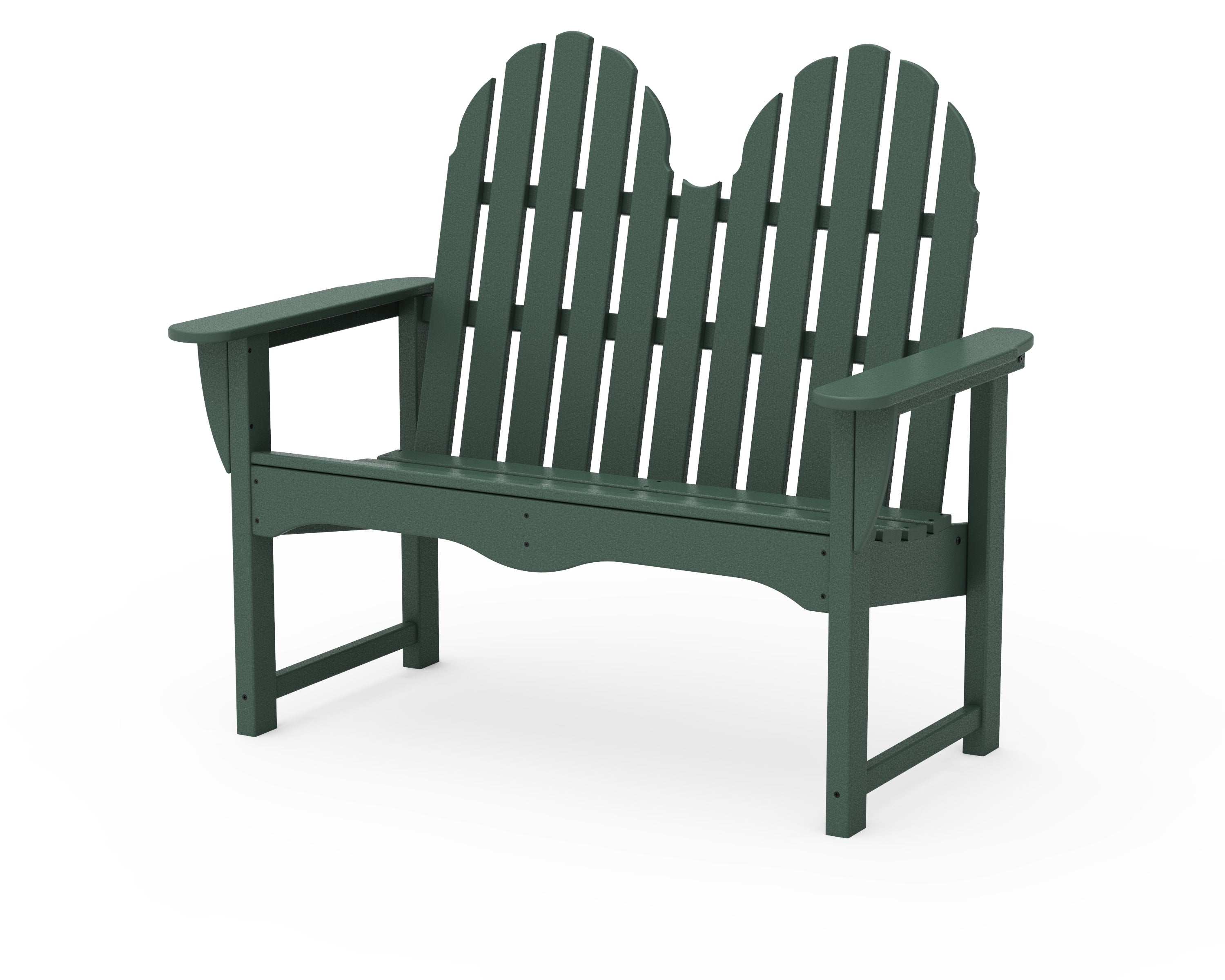POLYWOOD® Classic Adirondack 48" Bench in Green