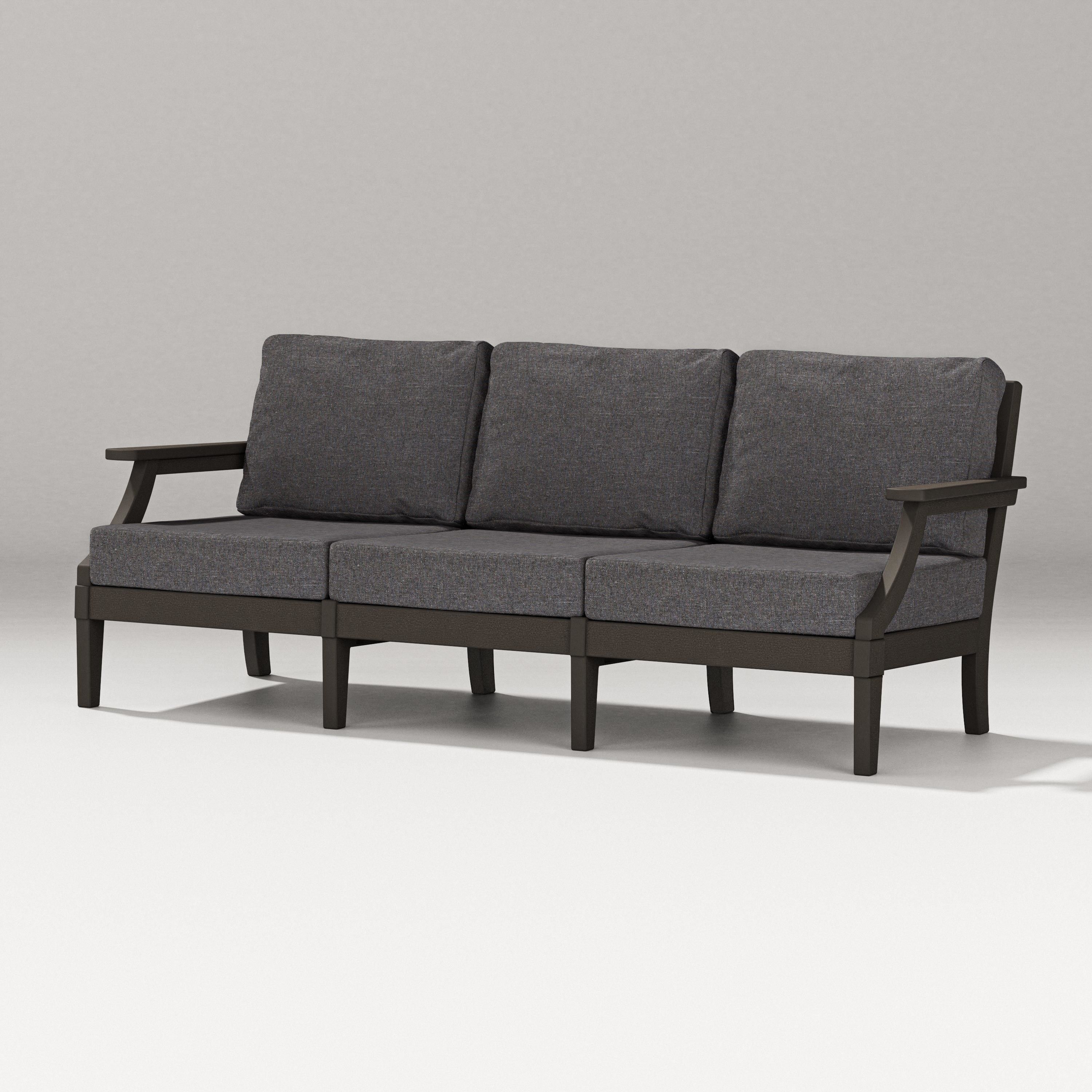 PW Designer Series Estate Sofa in Vintage Coffee / Ash Charcoal