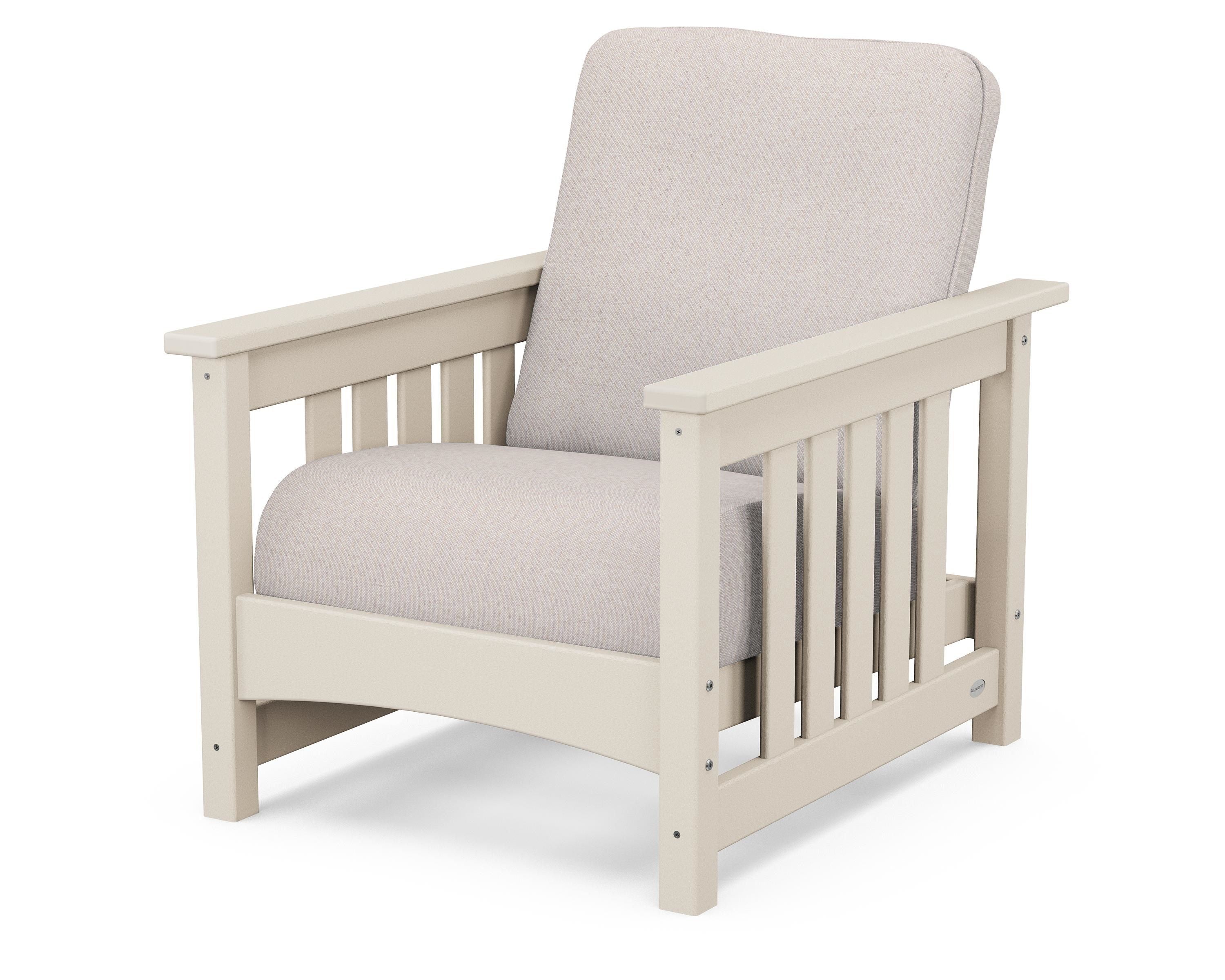 POLYWOOD® Club Mission Chair in Sand / Dune Burlap