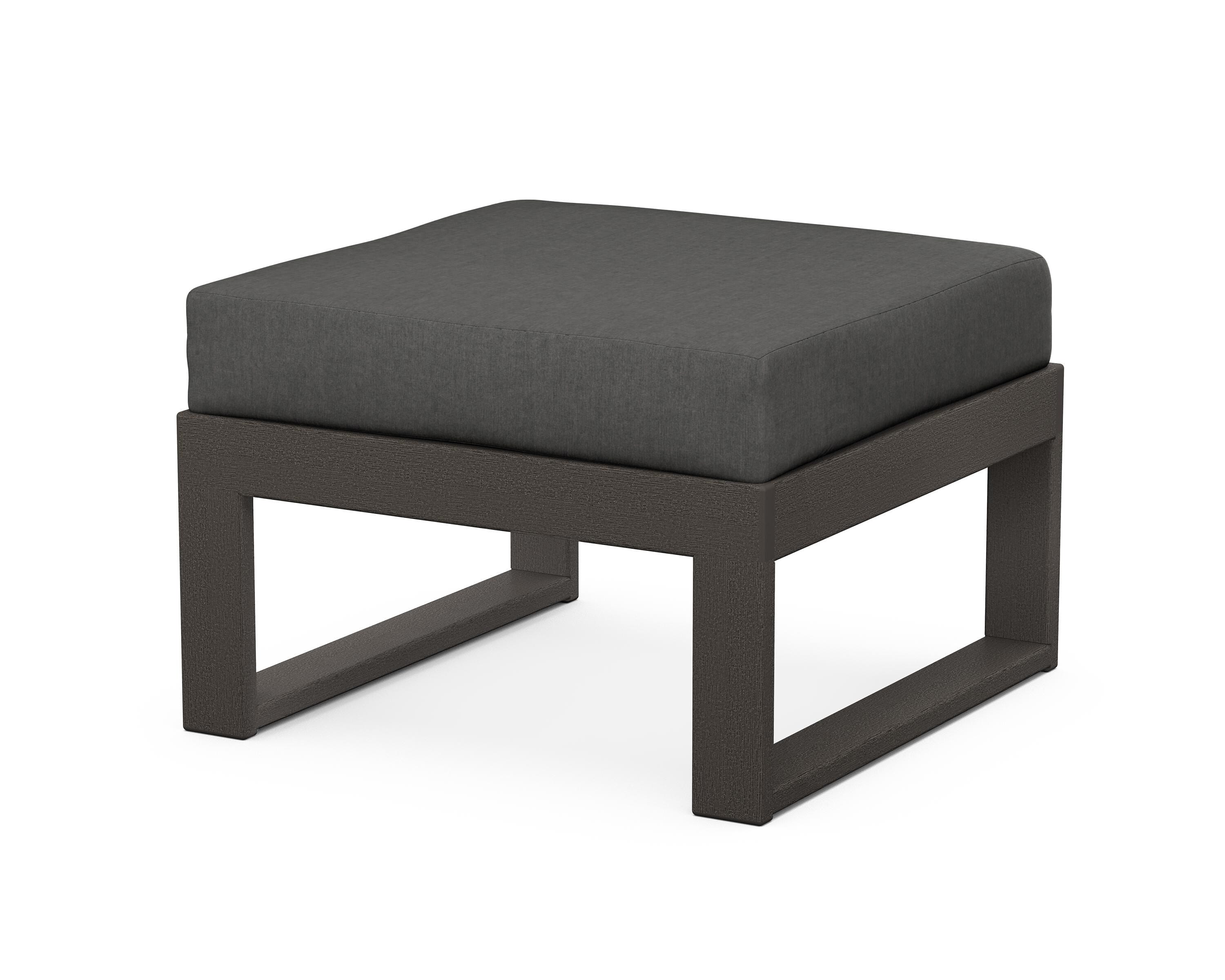 Unbranded Modular Ottoman - Modern in Vintage Coffee / Spectrum Carbon
