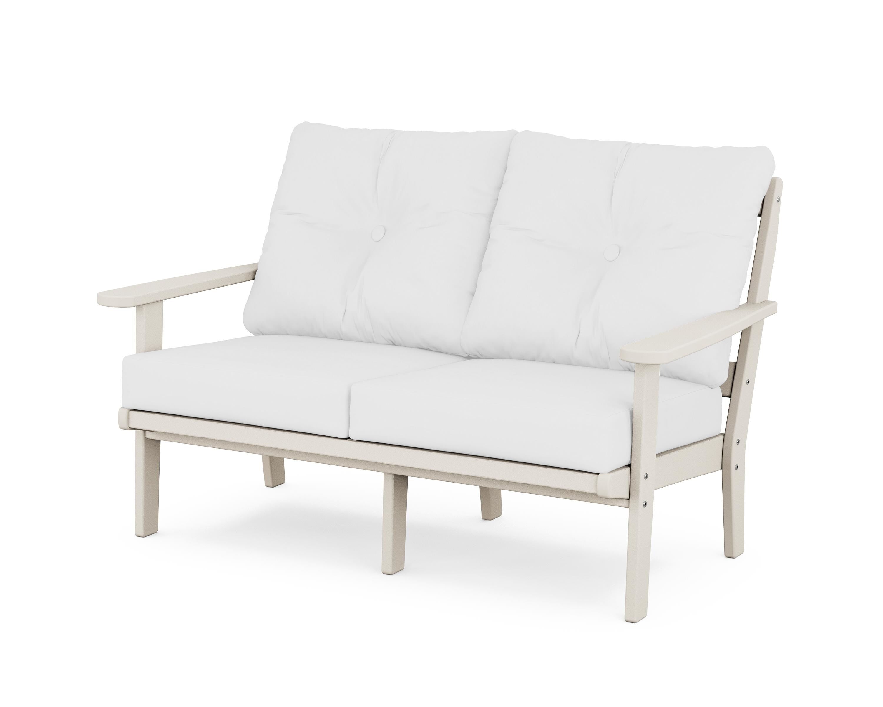 POLYWOOD® Mission Deep Seating Loveseat in Sand / Natural