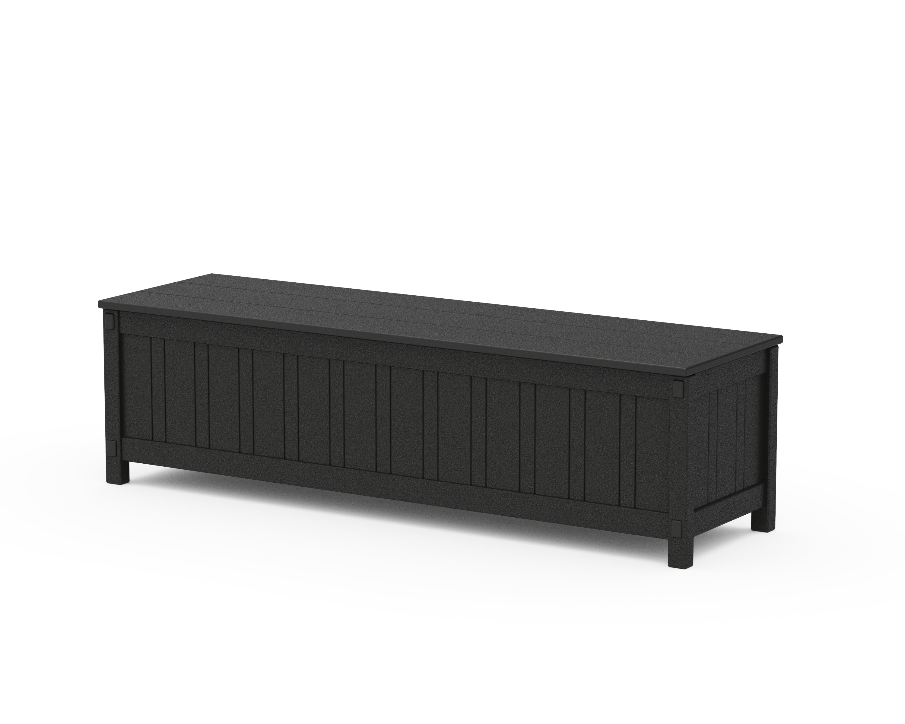 Martha Stewart by POLYWOOD® Acadia 60” Storage Bench in Black