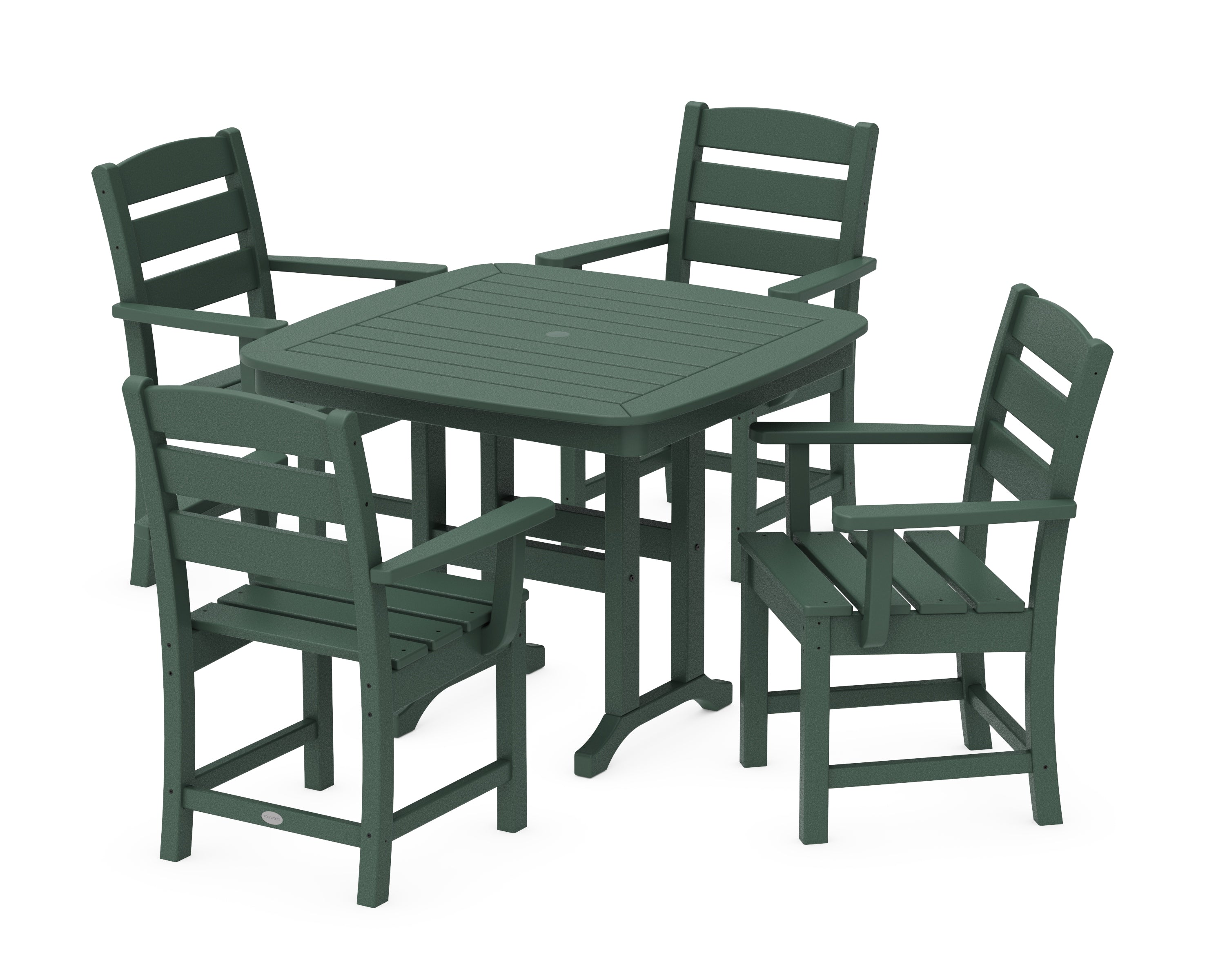 POLYWOOD® Lakeside 5-Piece Dining Set in Green