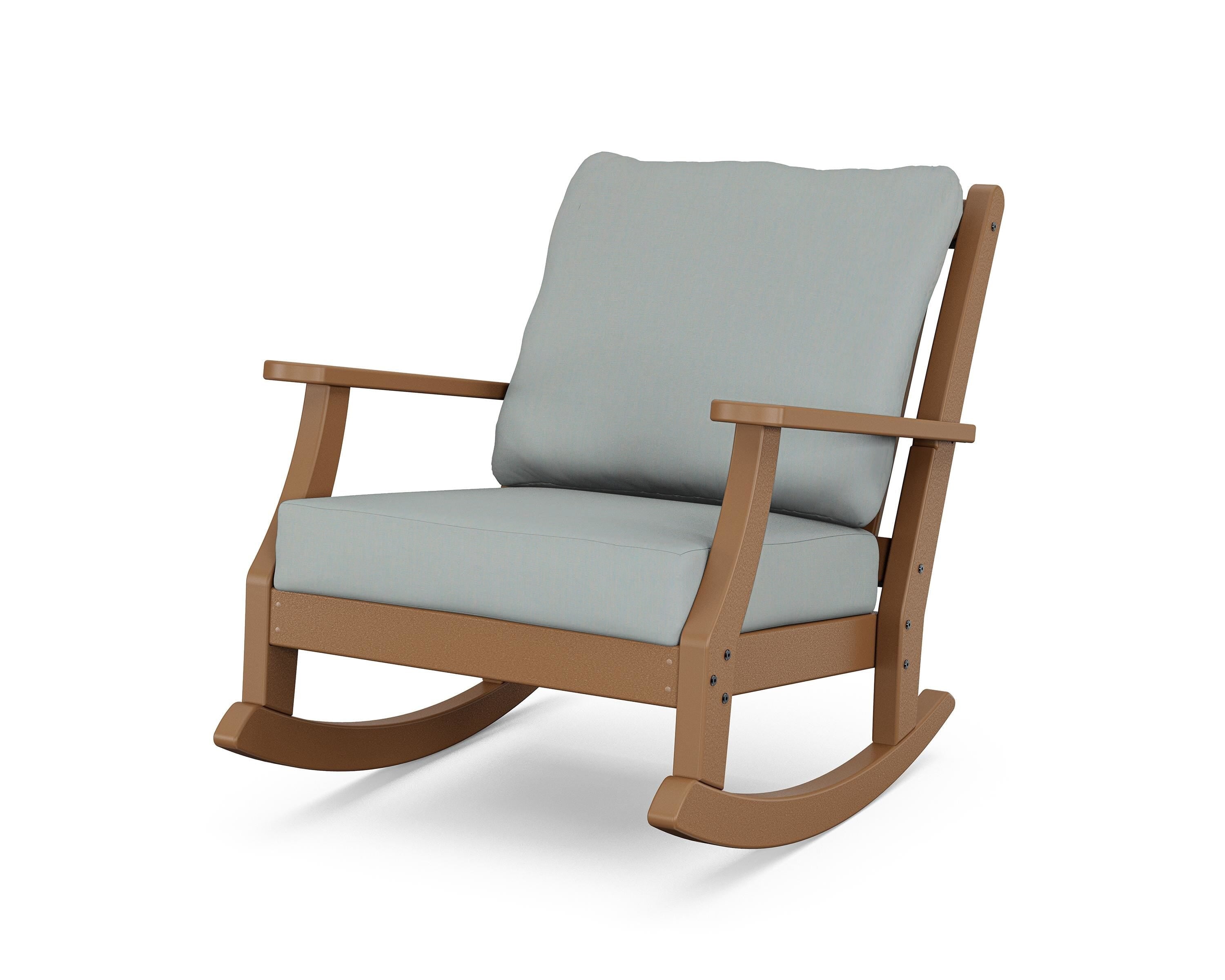 Country Living Wovendale Deep Seating Rocking Chair in Teak / Spa
