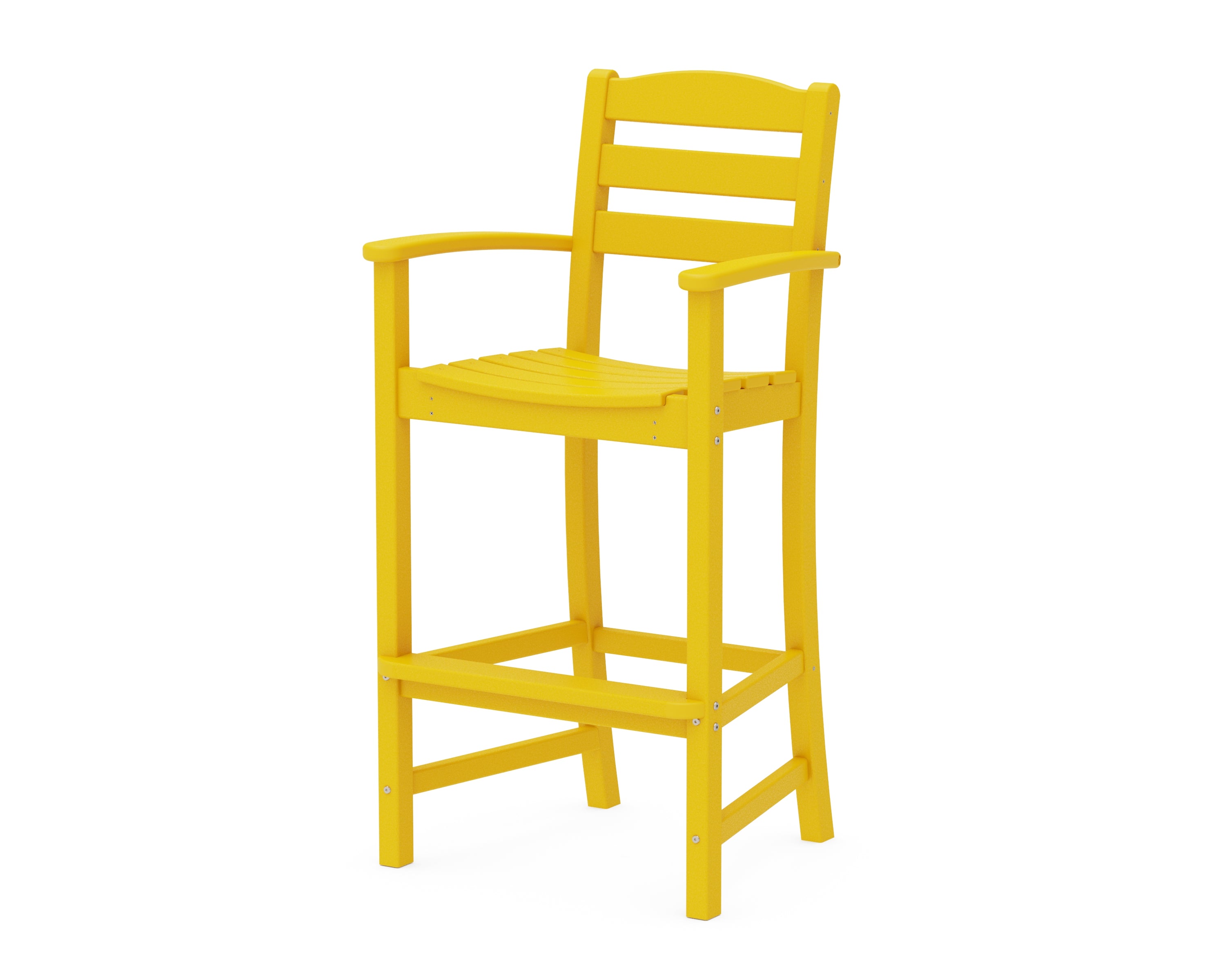 POLYWOOD® La Casa Café Bar Arm Chair in Lemon