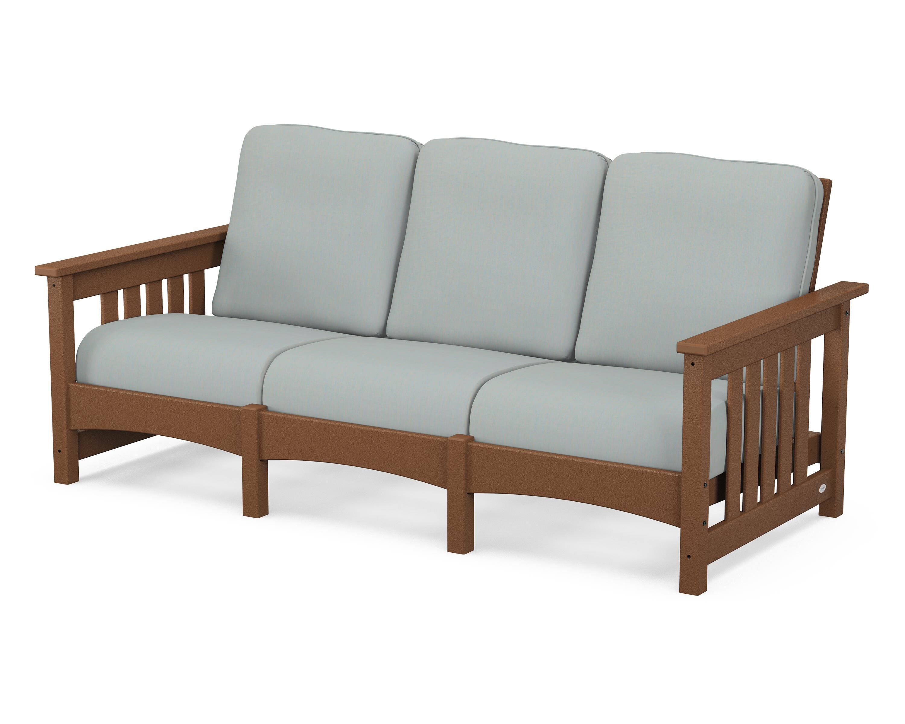 POLYWOOD® Club Mission Sofa in Teak / Spa
