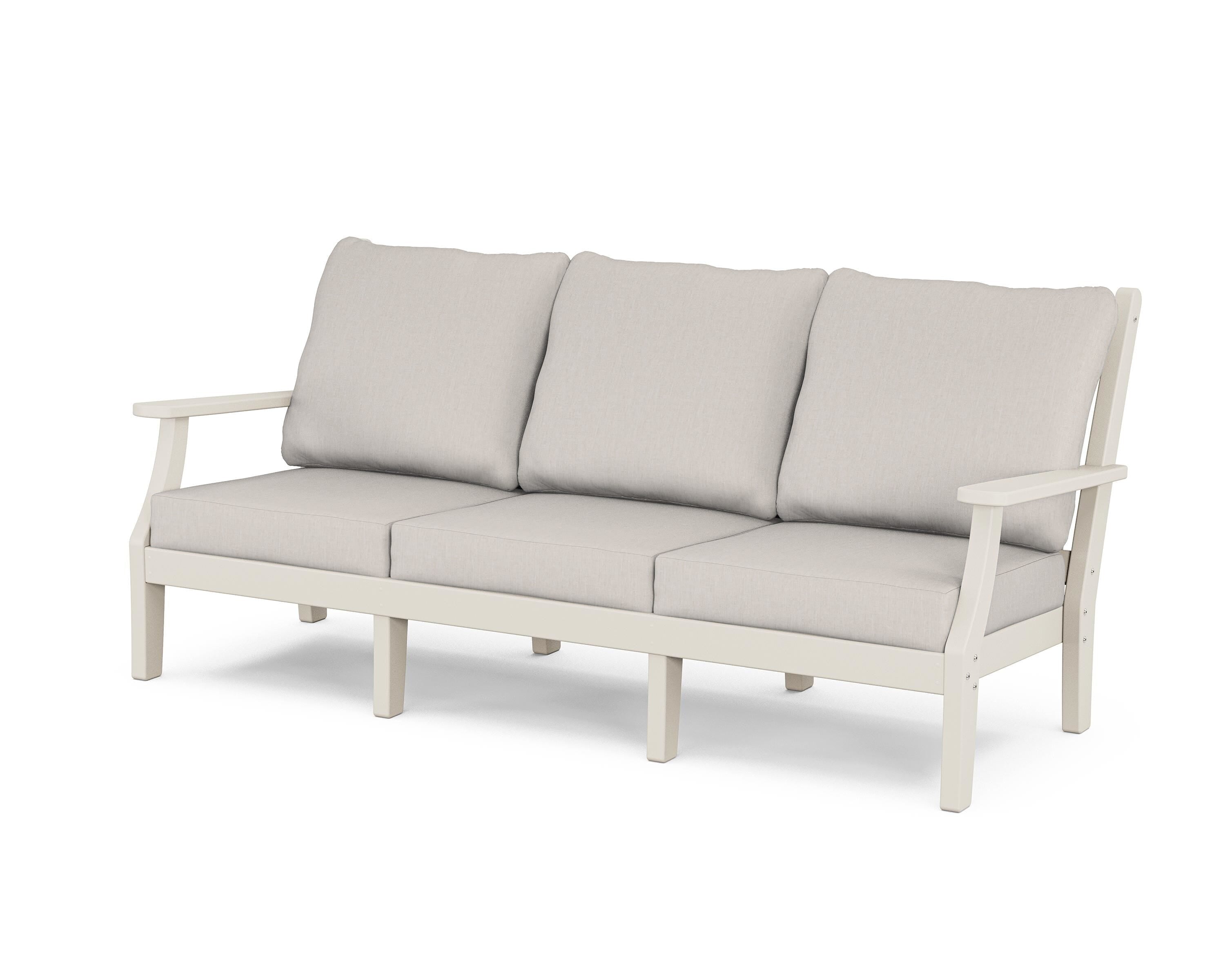 Country Living Wovendale Deep Seating Sofa in Sand / Cast Ash