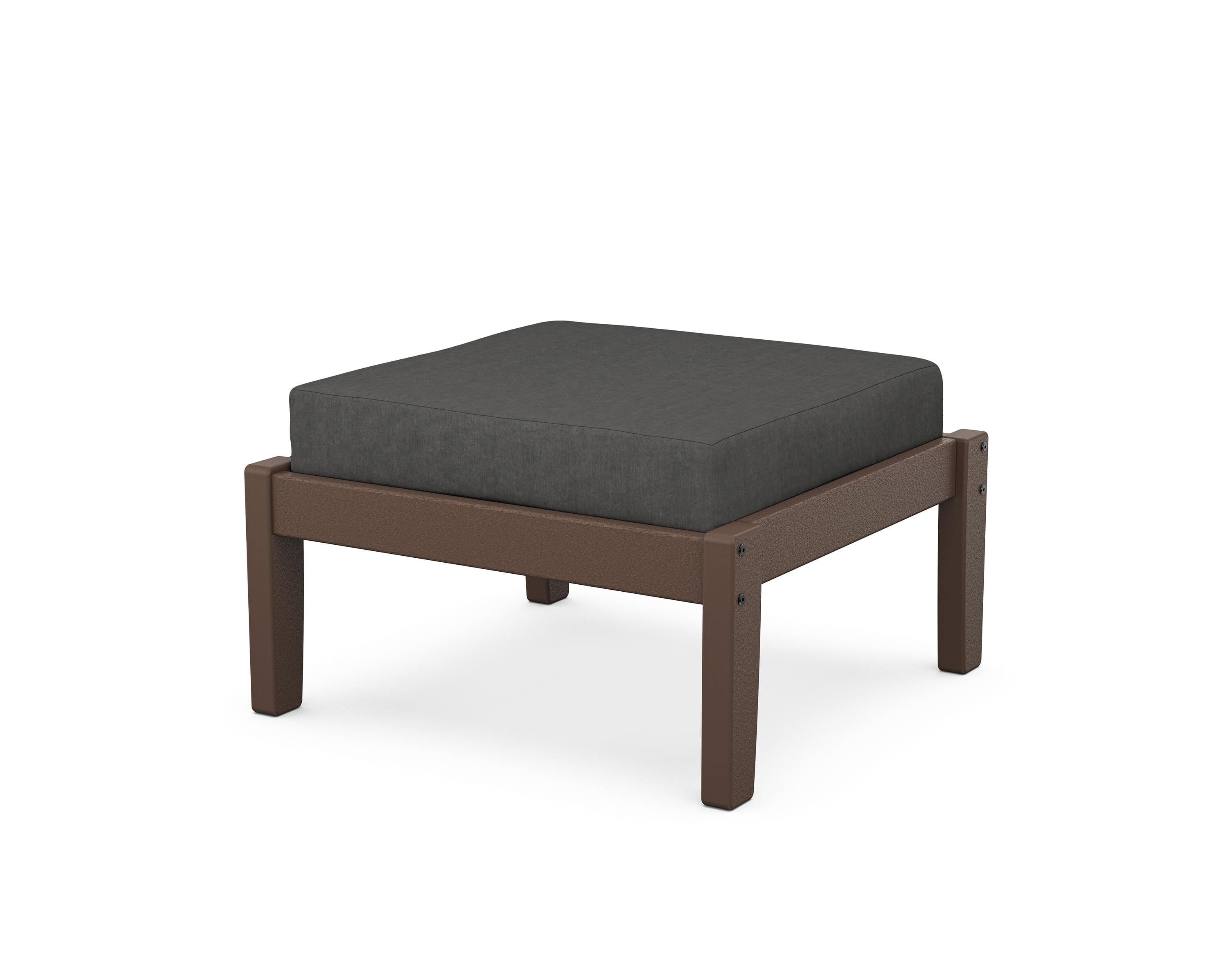 Unbranded Deep Seating Ottoman in Mahogany / Spectrum Carbon