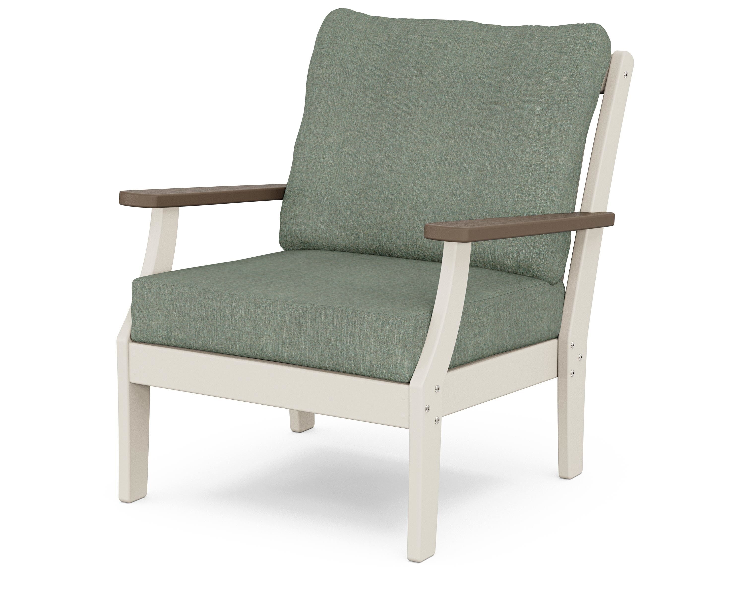 POLYWOOD® Braxton Deep Seating Chair in Sand / Kona / Cast Sage
