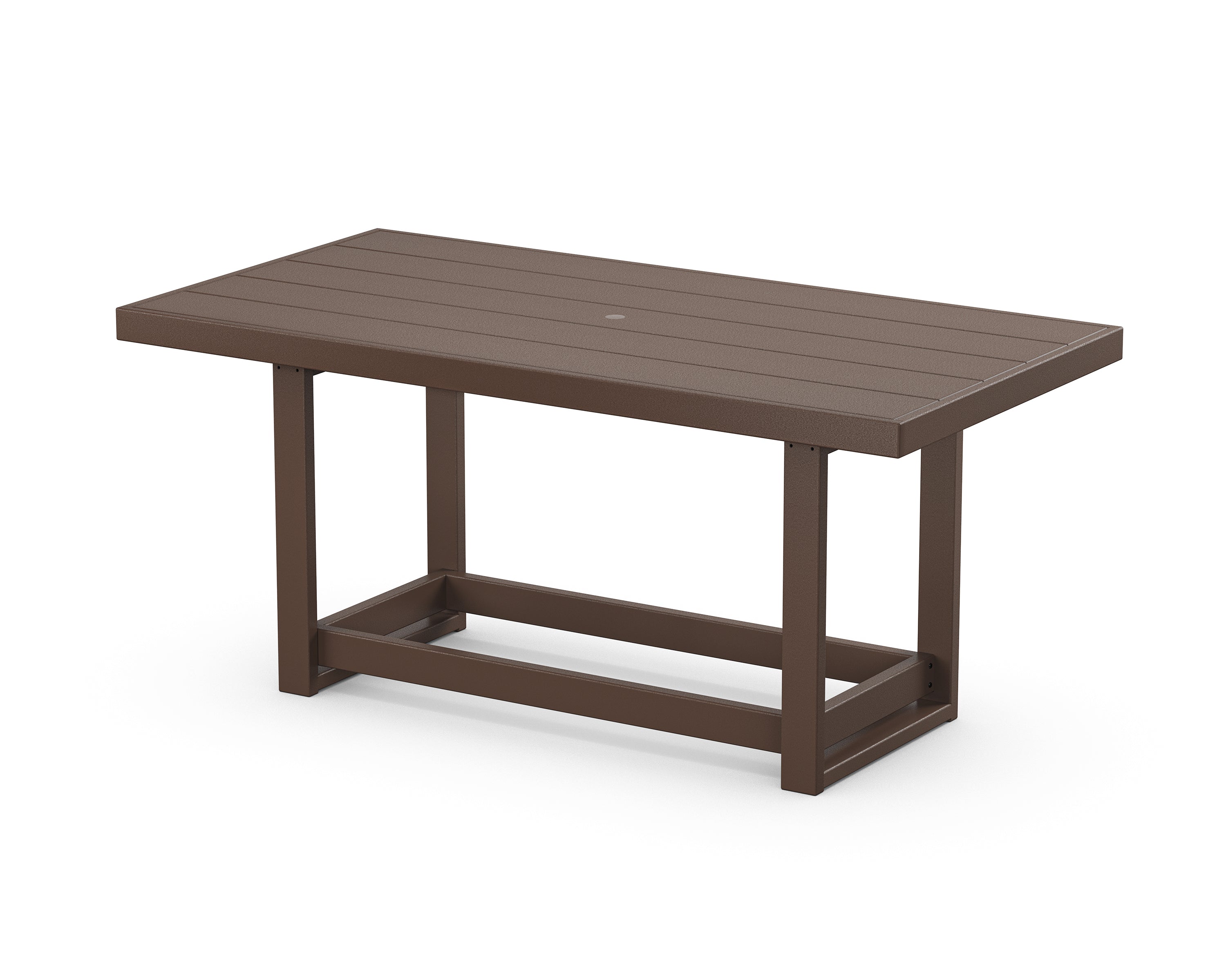 POLYWOOD® EDGE 40 x 78 Counter Table in Mahogany