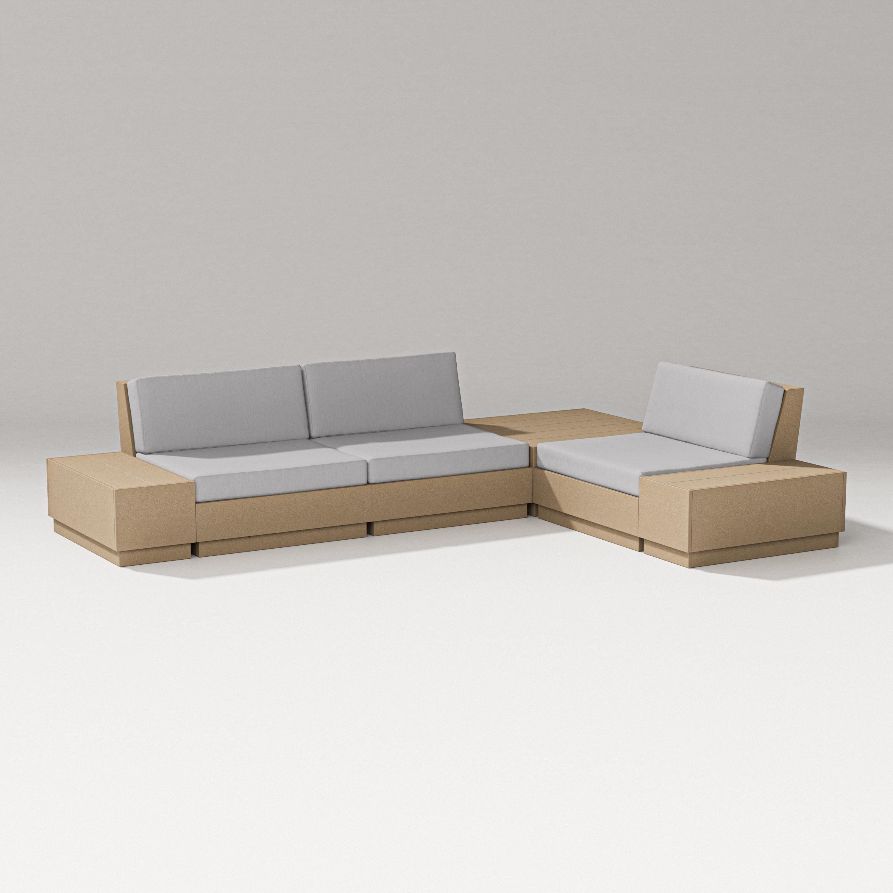 PW Designer Series Elevate 6-Piece Corner Sectional in Vintage Sahara / Granite