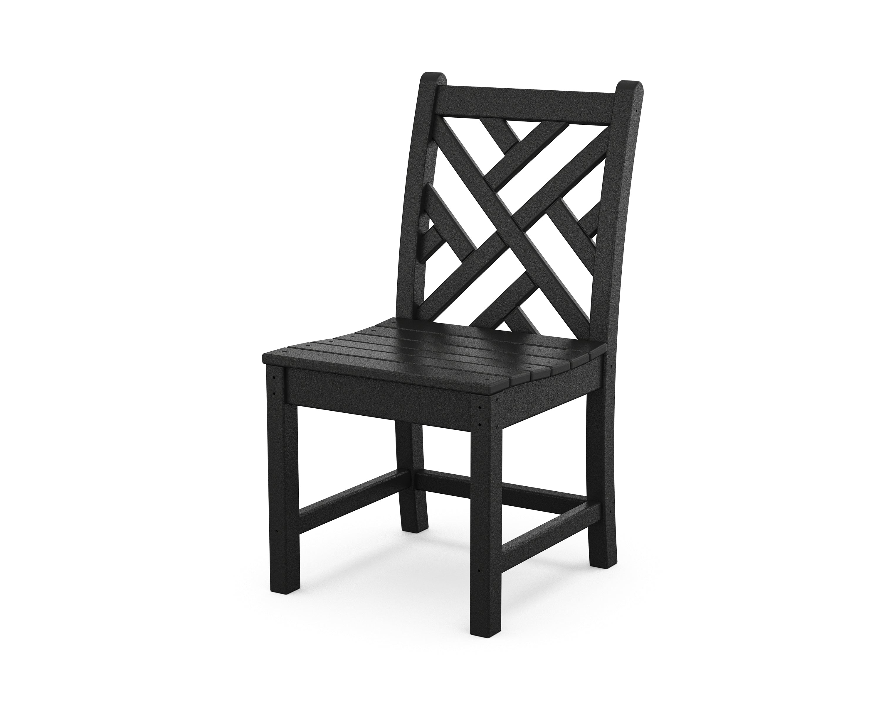 POLYWOOD® Chippendale Dining Side Chair in Black