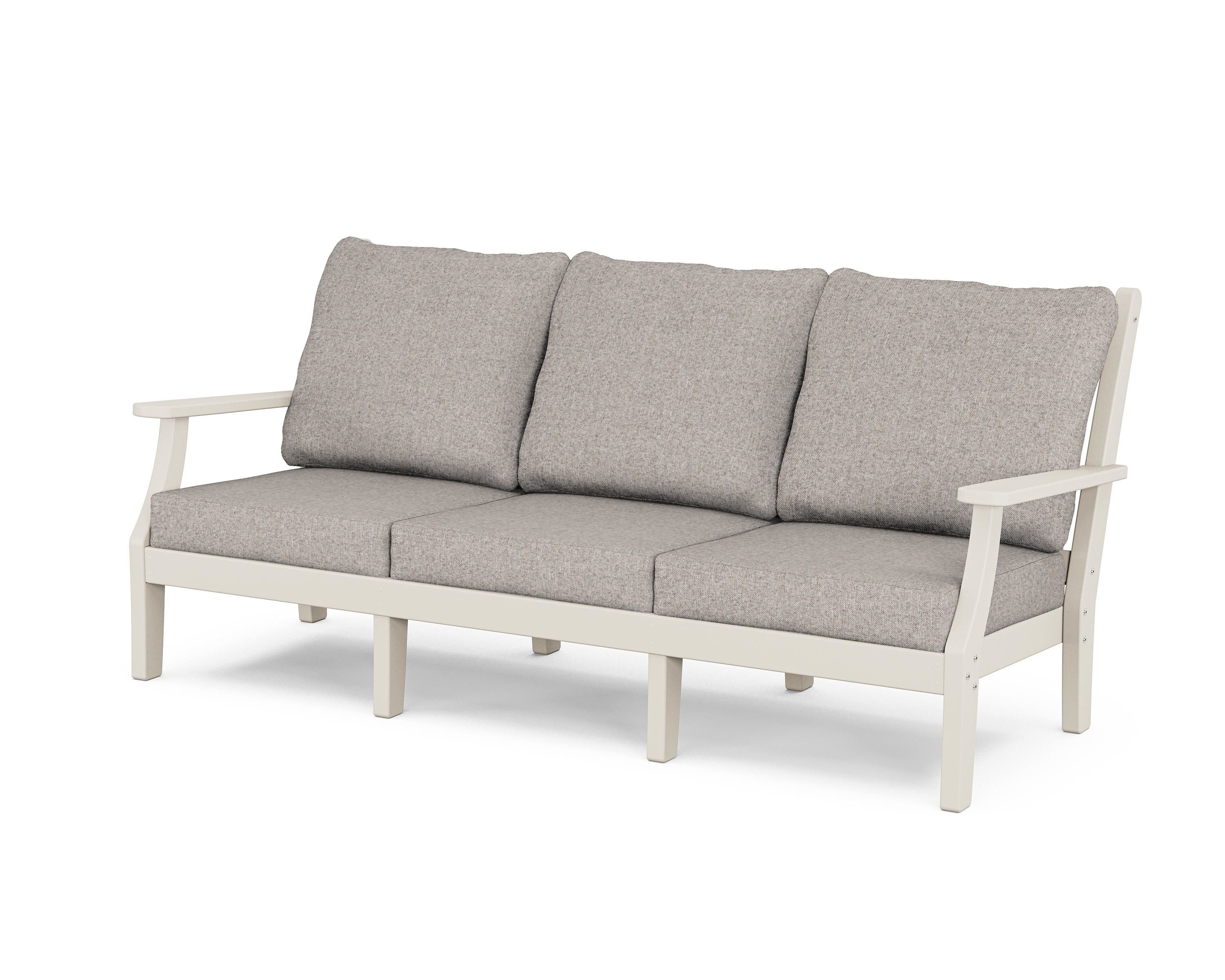 Country Living Wovendale Deep Seating Sofa in Sand / Weathered Tweed