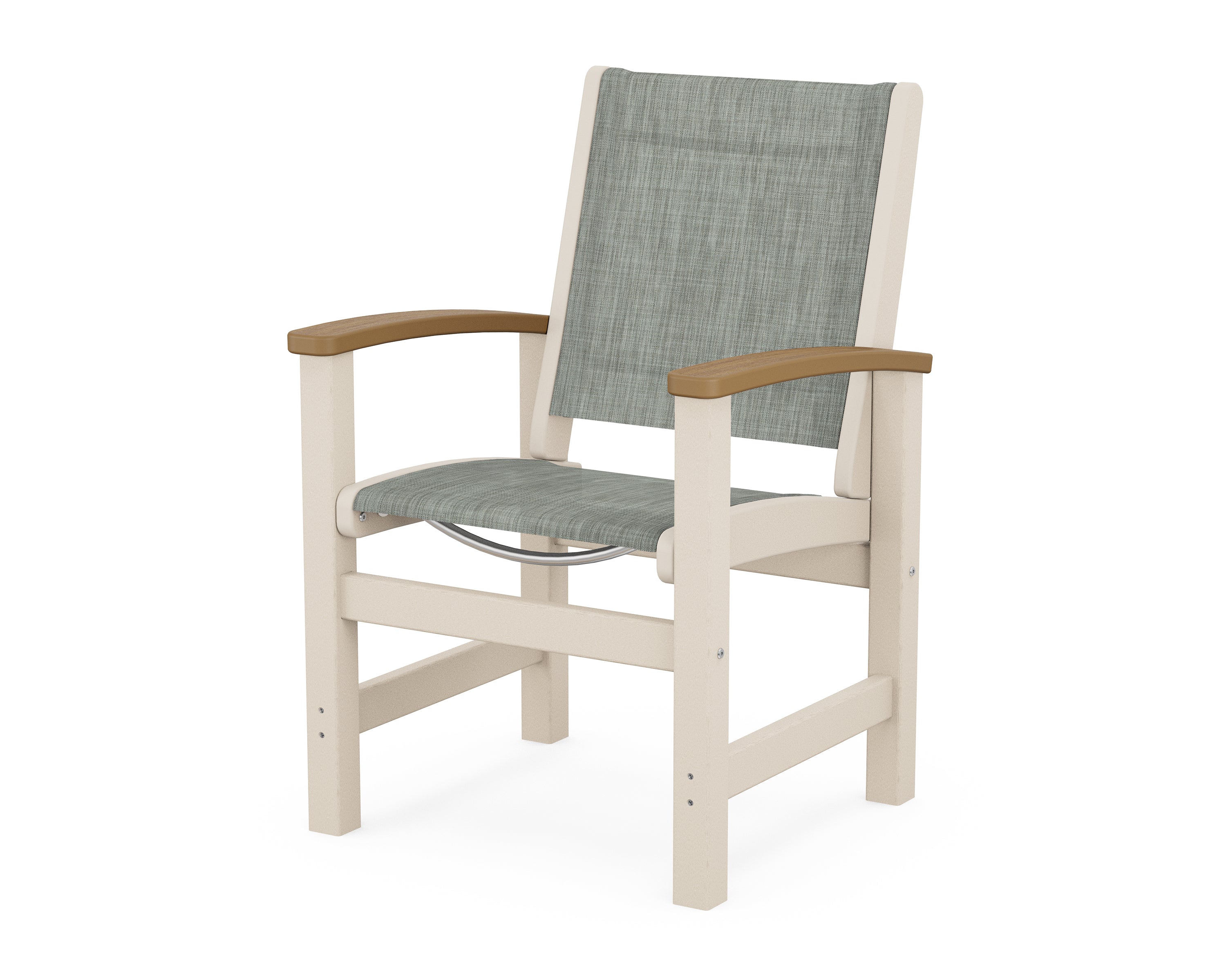 POLYWOOD® Coastal Dining Chair in Sand / Natural / Birch Sling