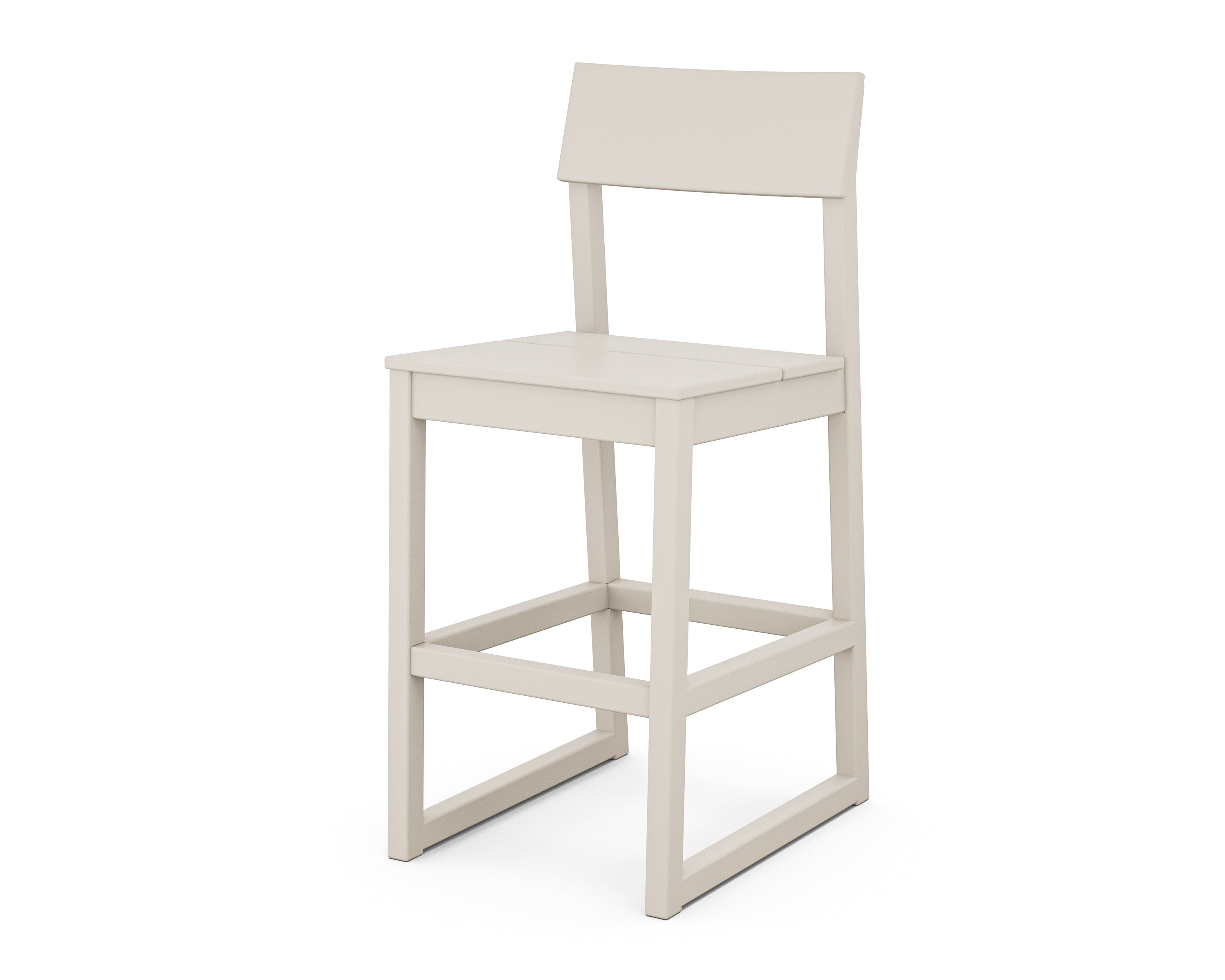 POLYWOOD® EDGE Bar Side Chair in Sand