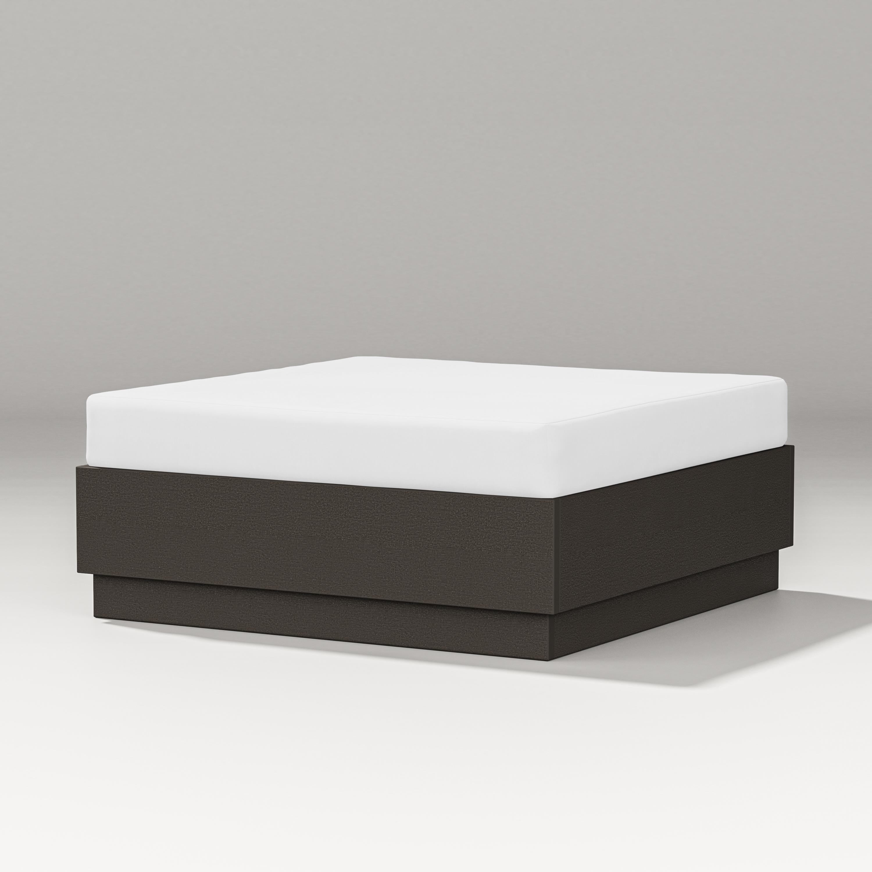 PW Designer Series Elevate Lounge Ottoman in Vintage Coffee / Natural