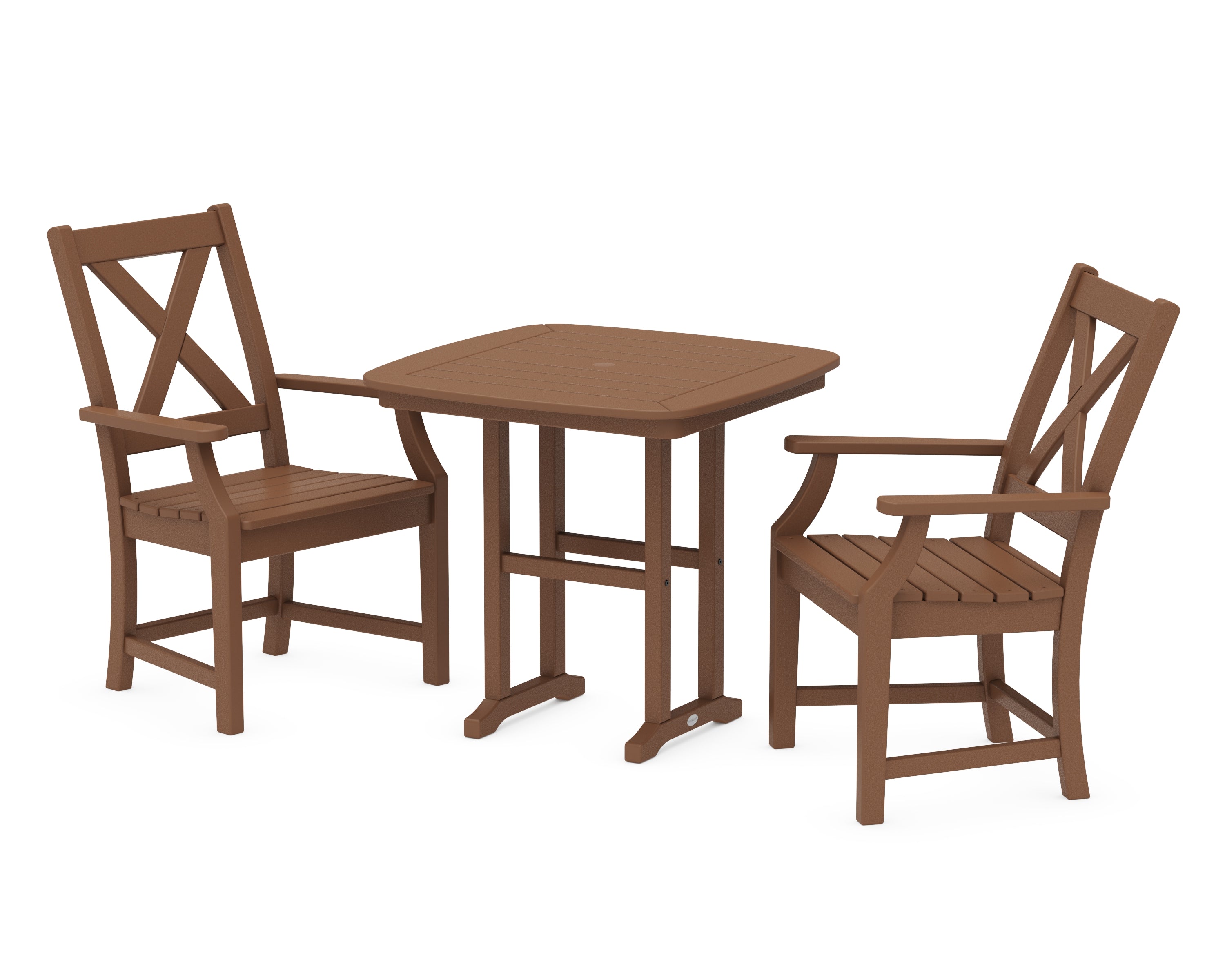 POLYWOOD® Braxton 3-Piece Dining Set in Teak