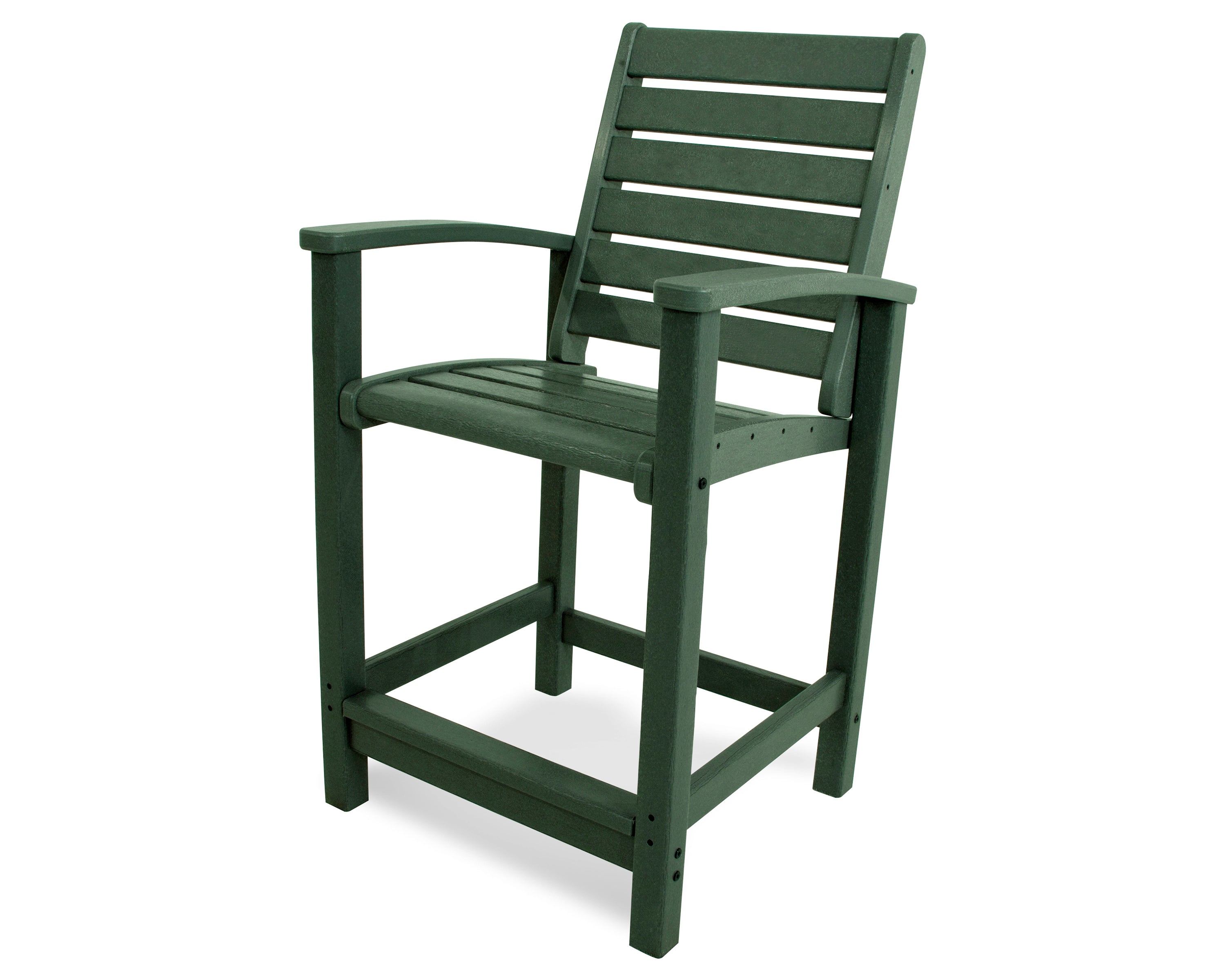 POLYWOOD® Signature Counter Chair in Green
