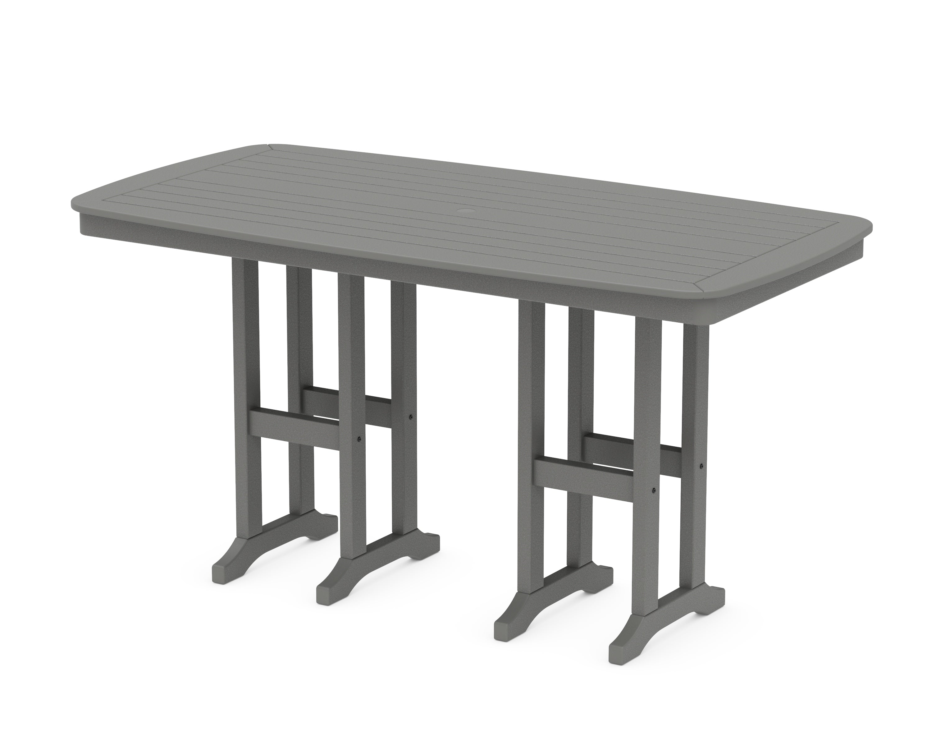 POLYWOOD® Nautical 37" x 72" Counter Table in Slate Grey