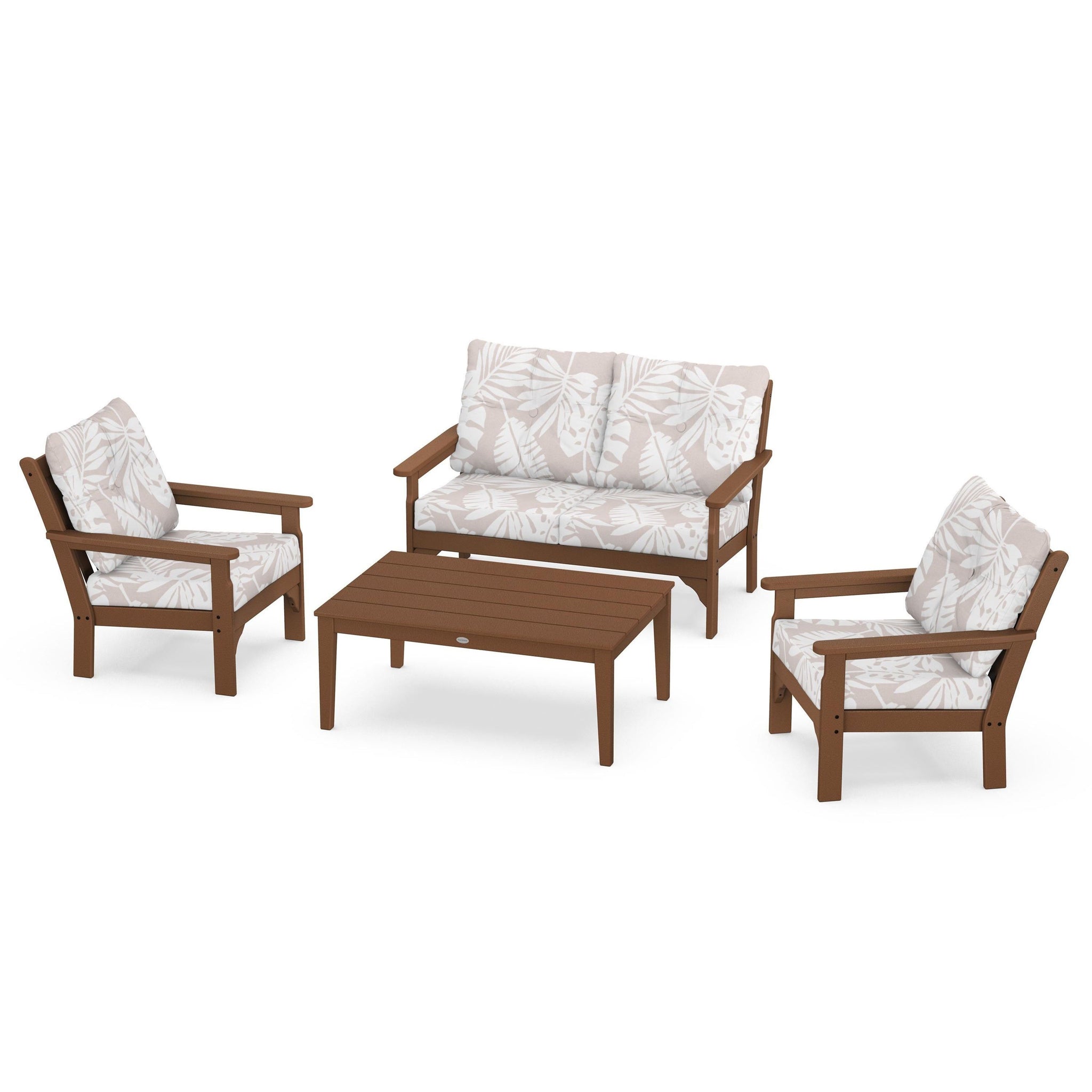 Vineyard 4 Piece Deep Seating Set - Teak