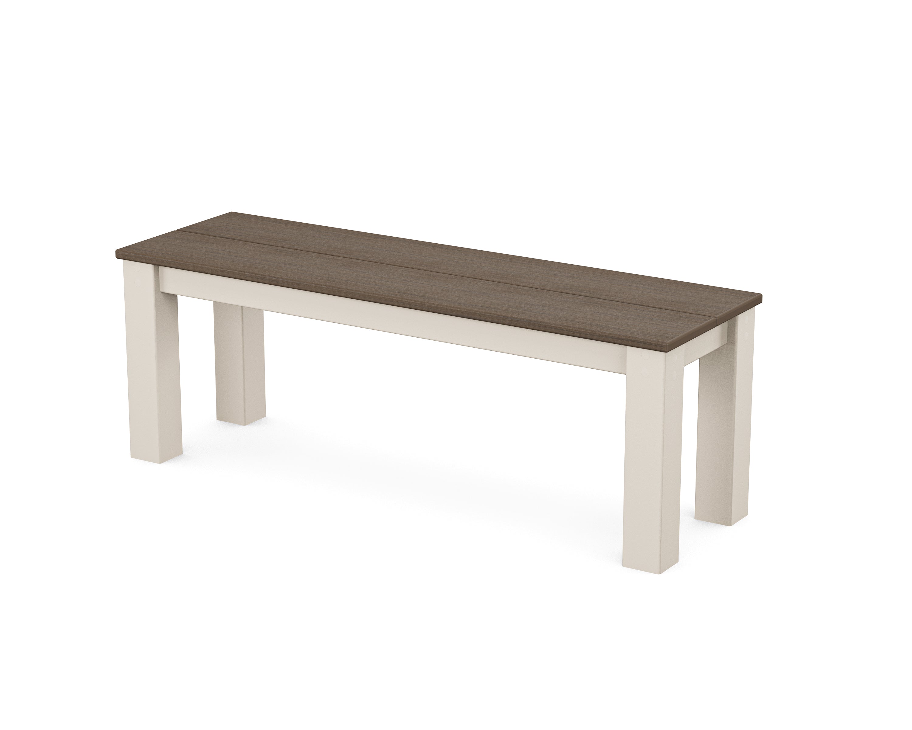 POLYWOOD® Studio Parsons 48" Bench in Sand / Kona