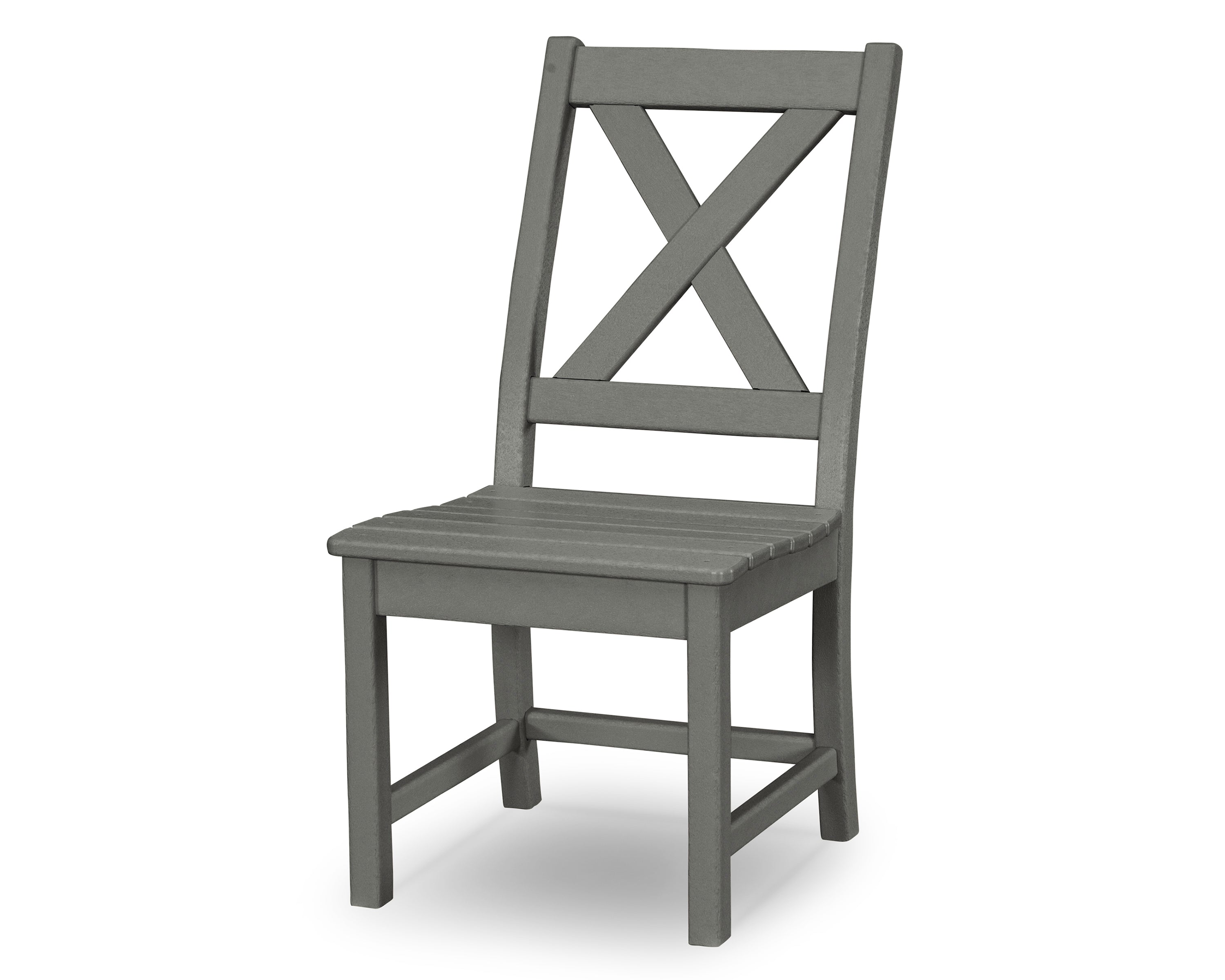 POLYWOOD® Braxton Dining Side Chair in Slate Grey