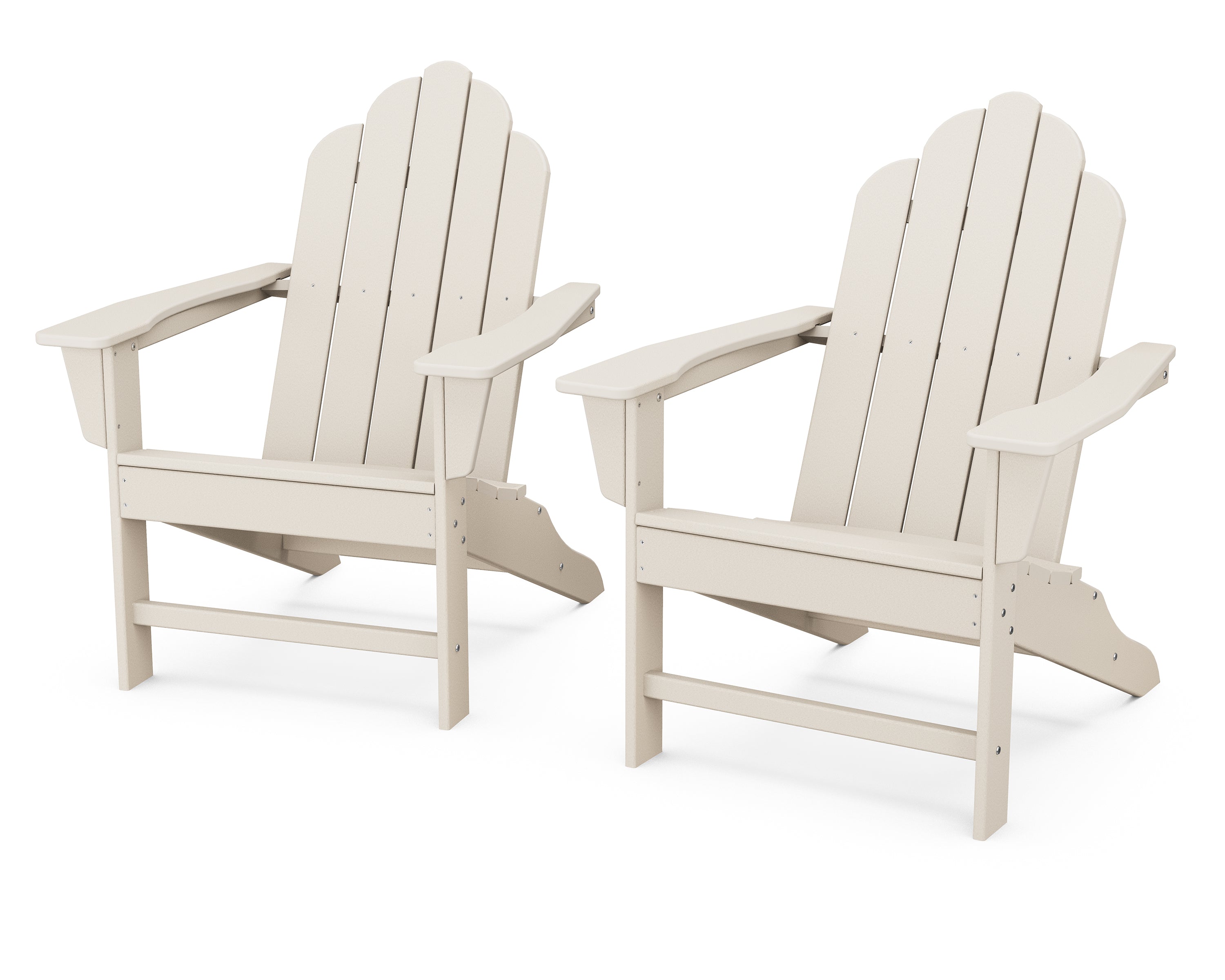 POLYWOOD® Long Island Adirondack 2-Piece Set in Sand