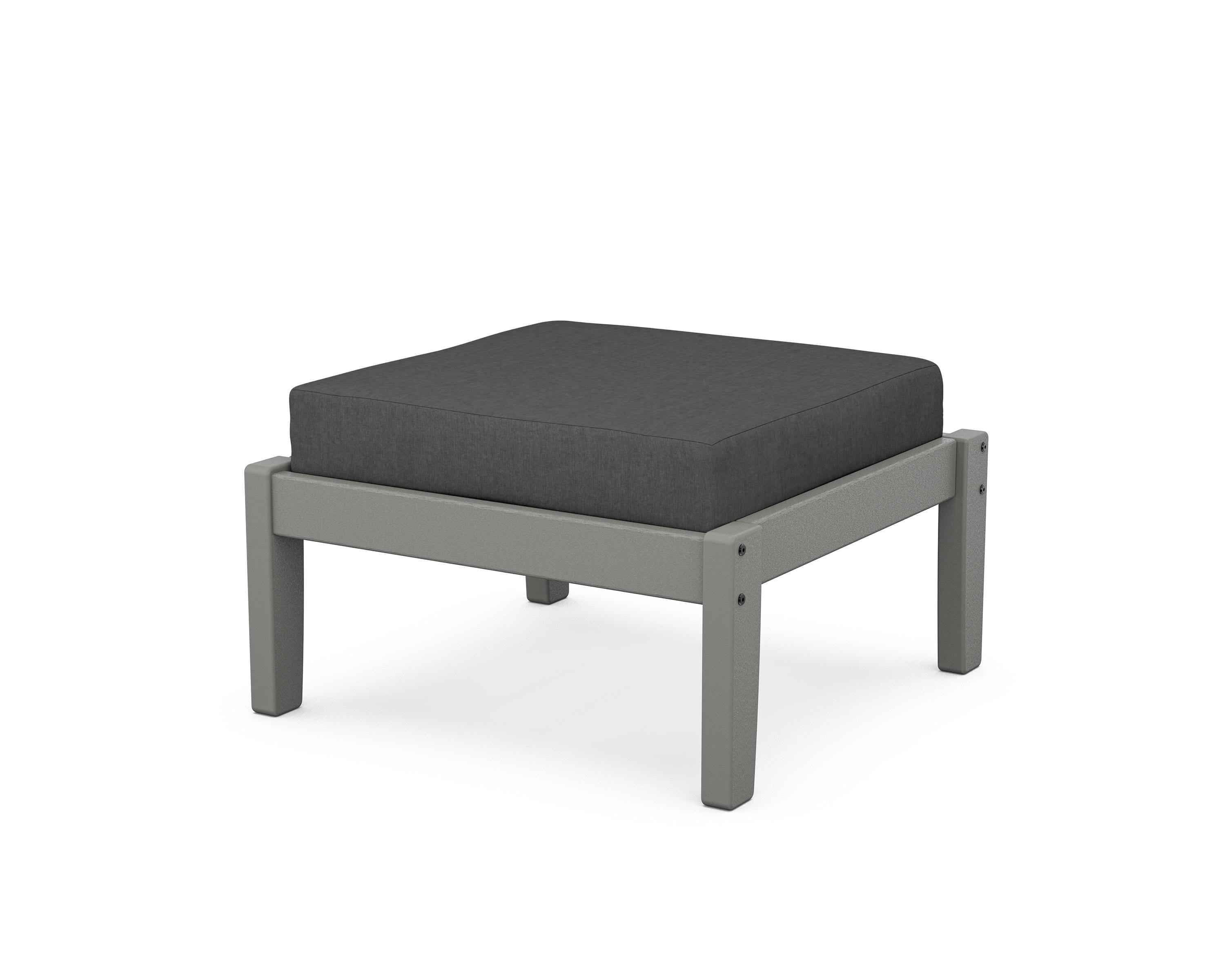 Unbranded Deep Seating Ottoman in Slate Grey / Spectrum Carbon