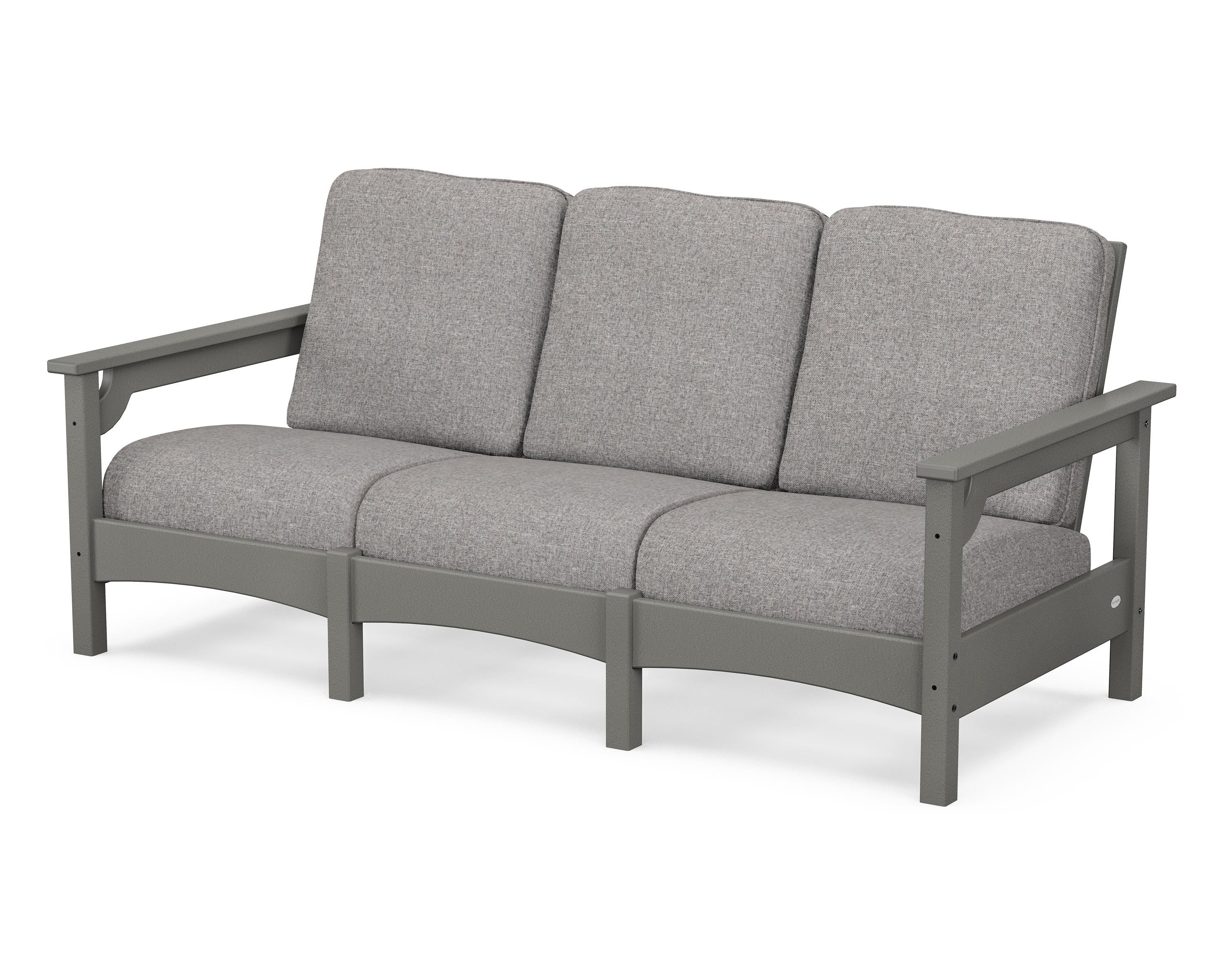 POLYWOOD® Club Sofa in Slate Grey / Grey Mist