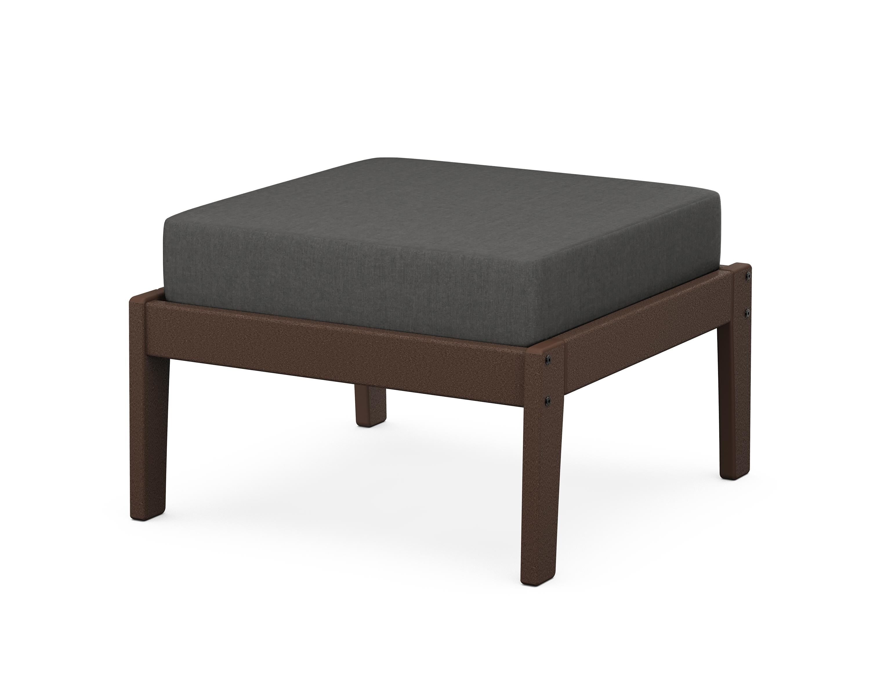 Unbranded Deep Seating Ottoman in Mahogany / Spectrum Carbon