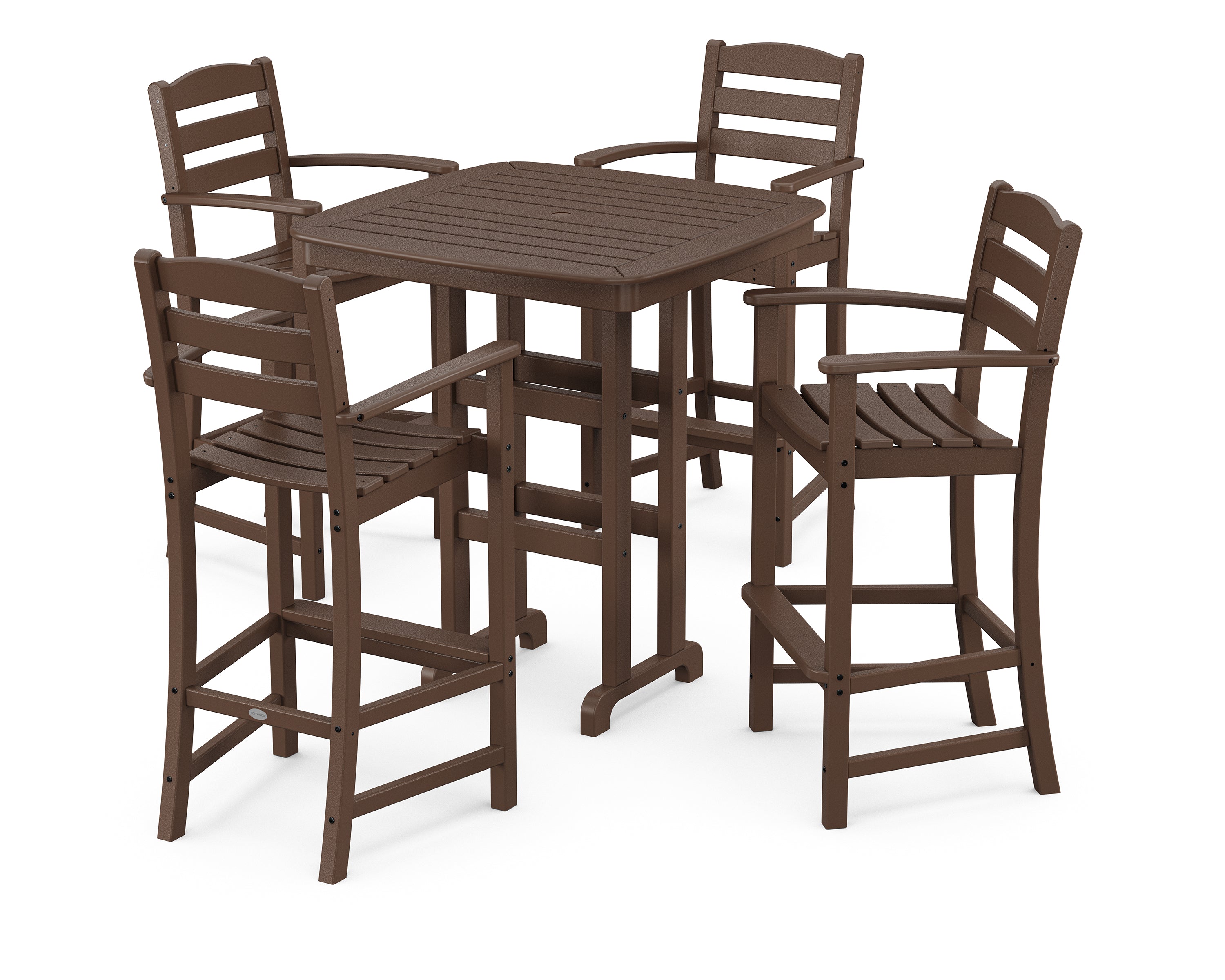 POLYWOOD® La Casa Café 5-Piece Bar Set in Mahogany