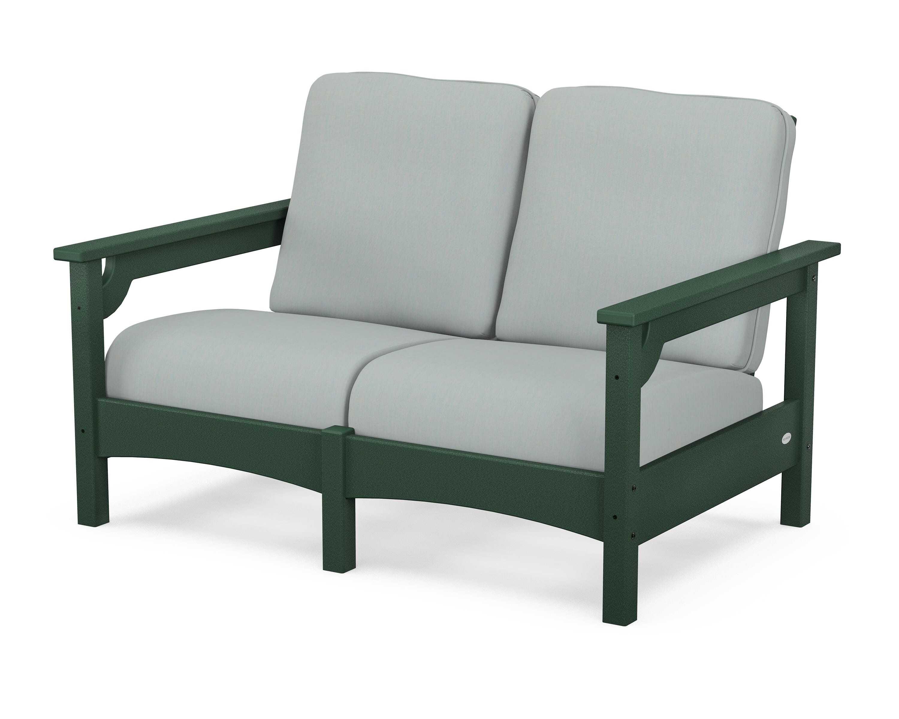 POLYWOOD® Club Loveseat in Green / Spa
