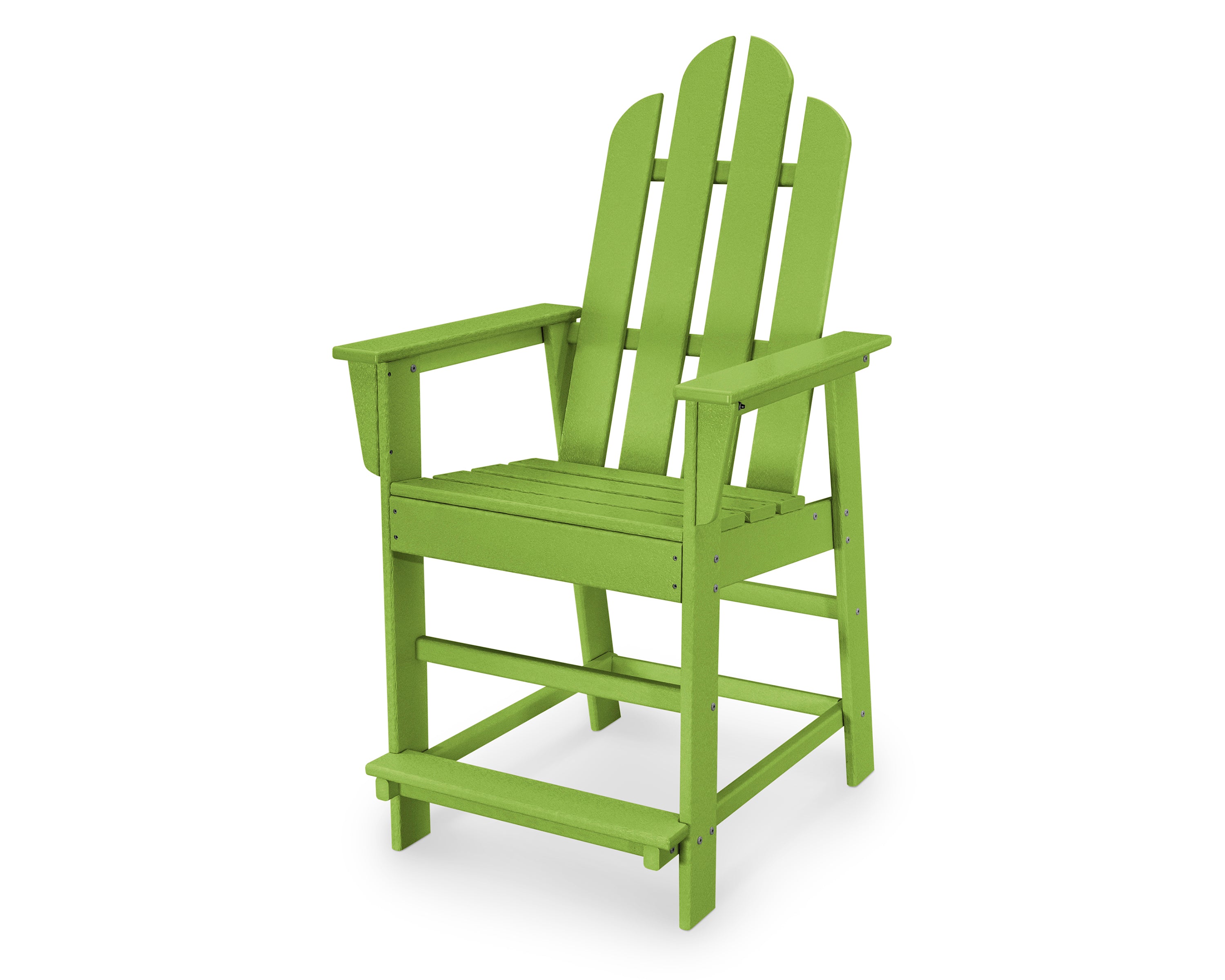 POLYWOOD® Long Island Counter Chair in Lime