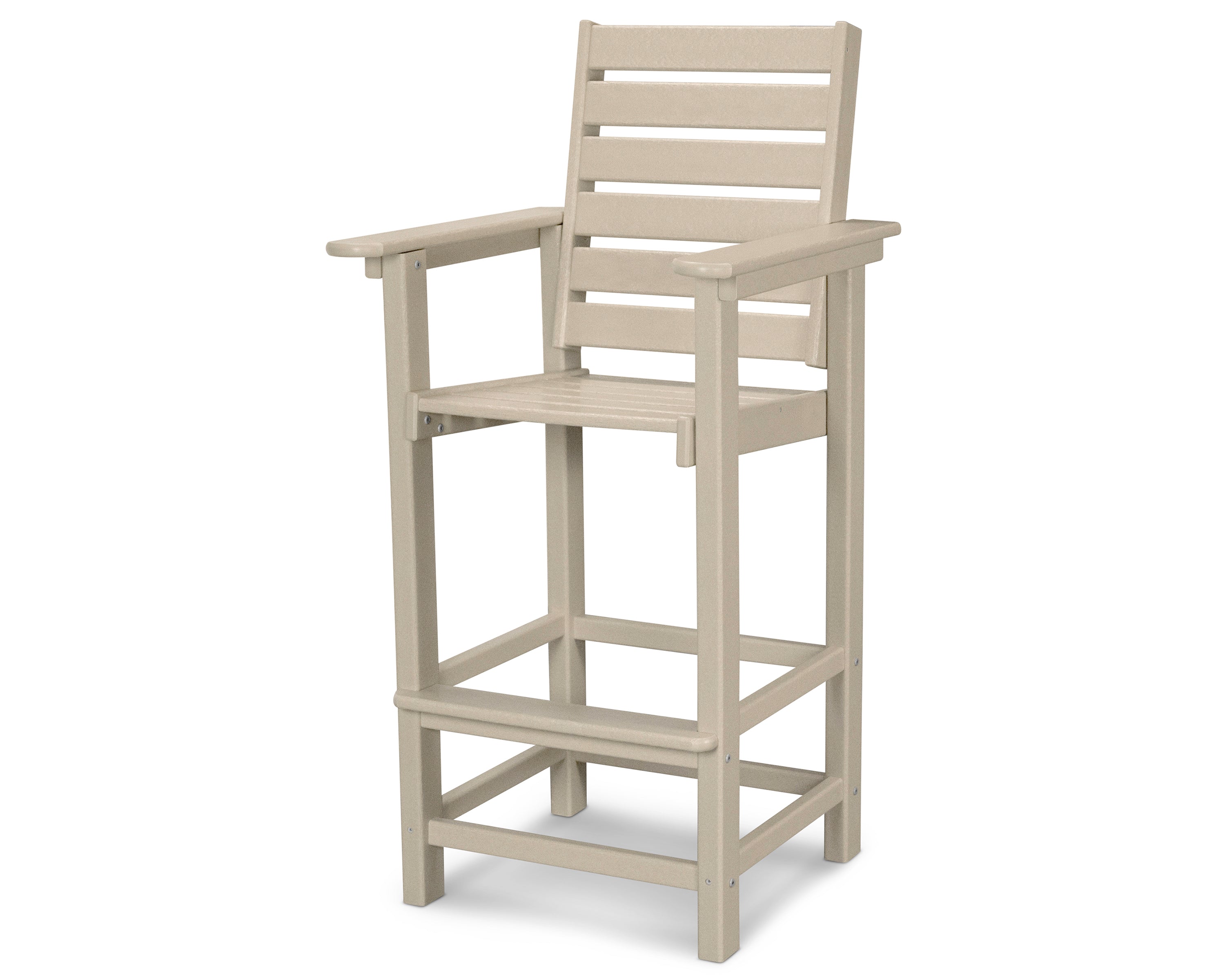 POLYWOOD® Captain Bar Chair in Sand